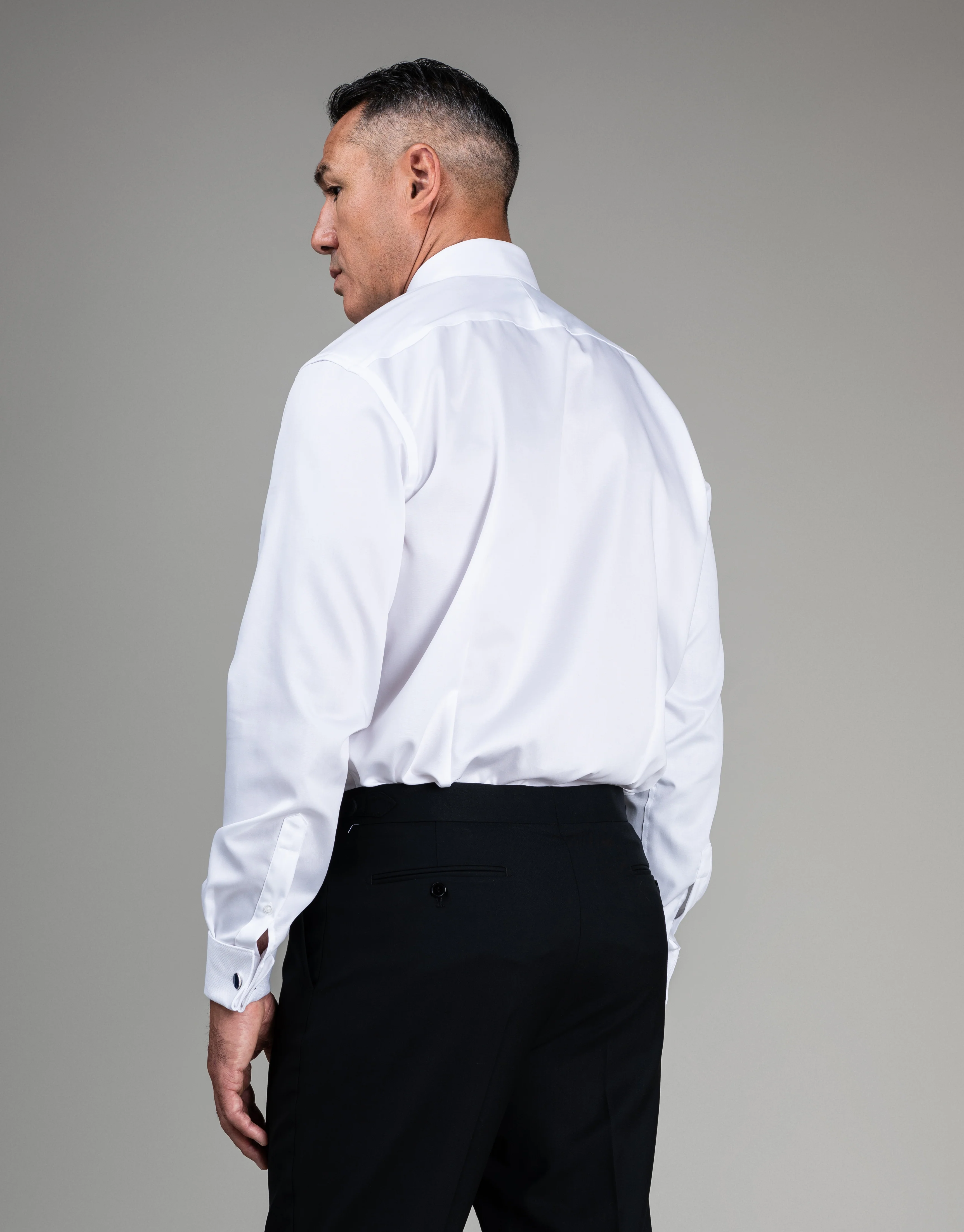 Avonmore White Stud Front Shirt - Image 3