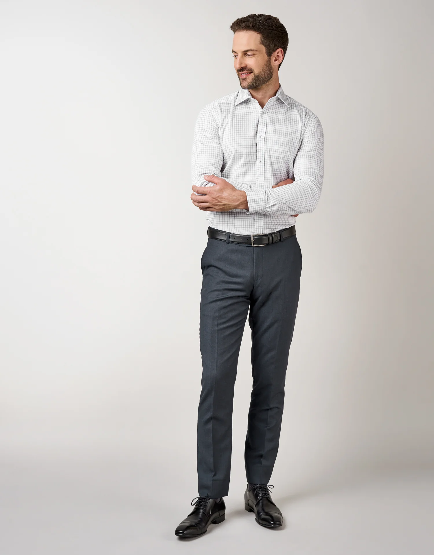 Banks White & Black Check Shirt - Image 3
