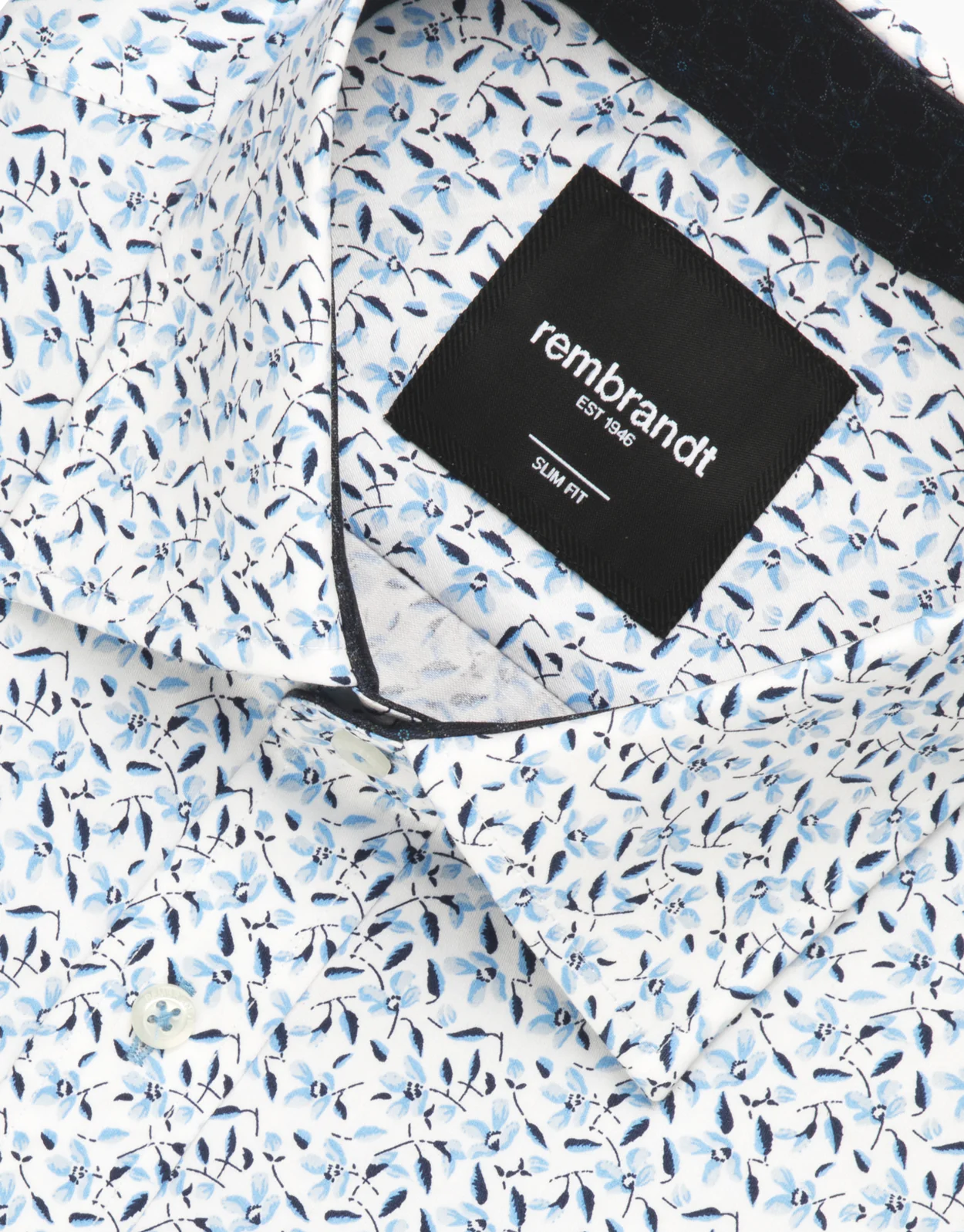 Barbican Light Blue Floral Shirt - Image 4