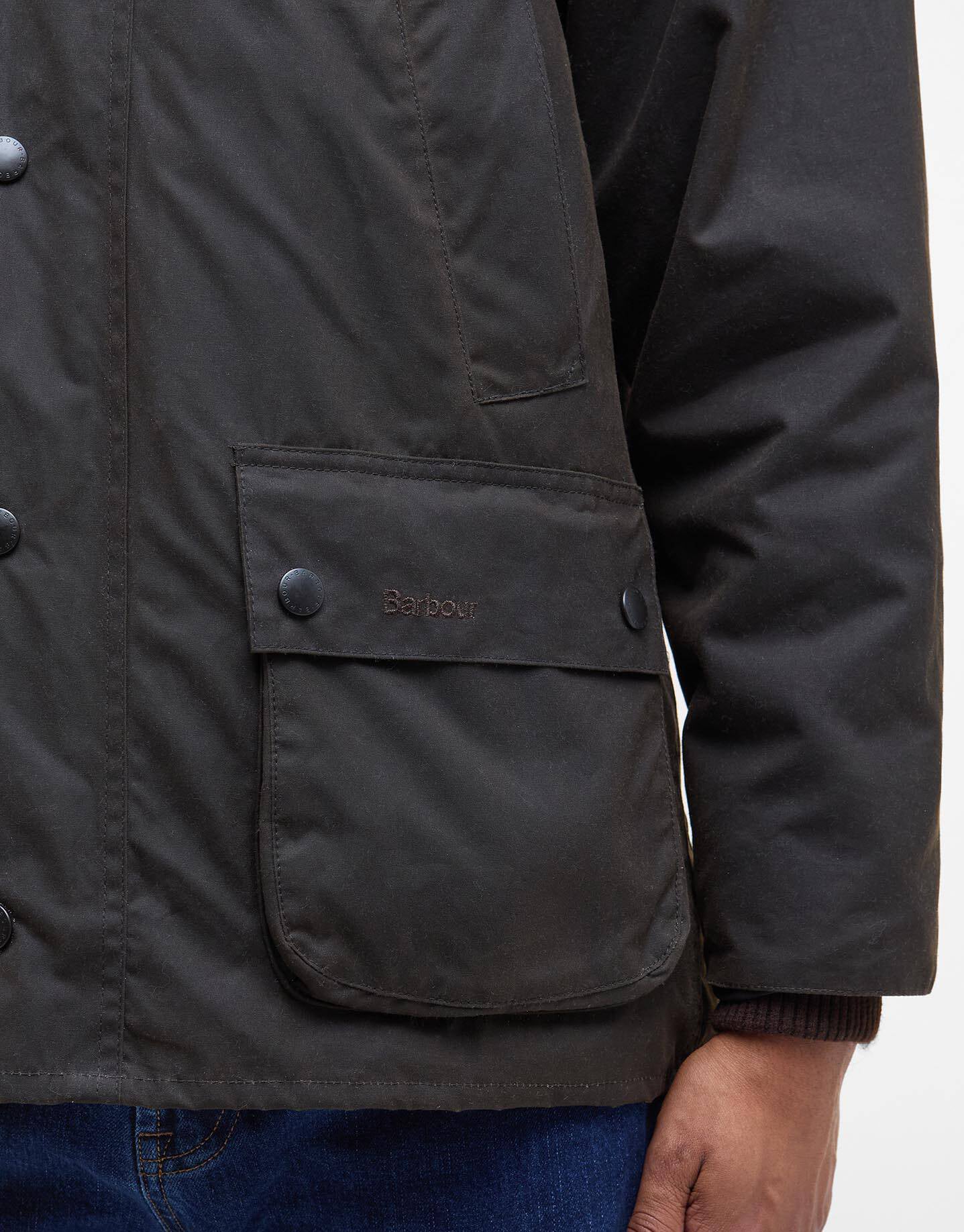 Barbour Classic Bedale Olive Wax Jacket - Image 7