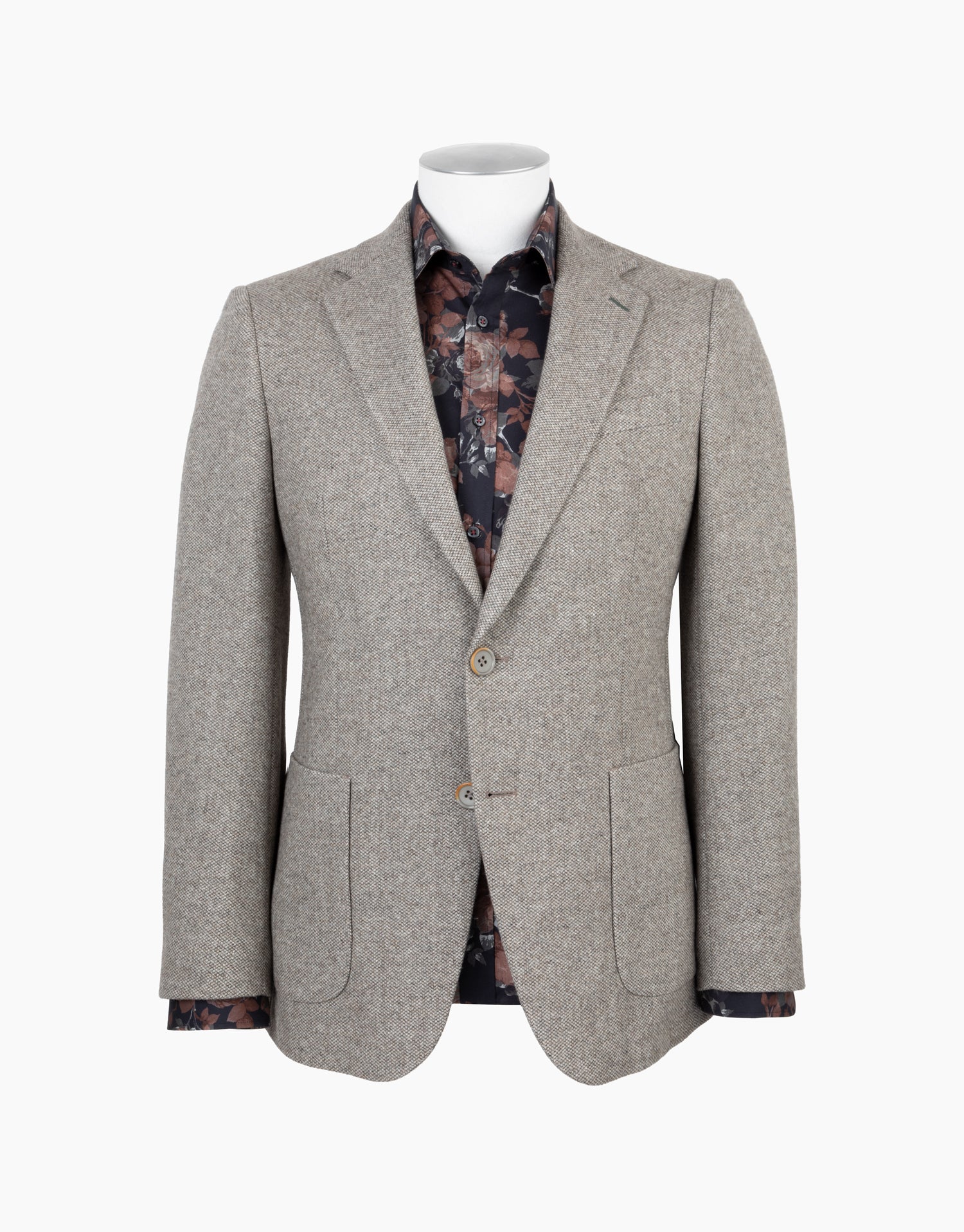 Batten Light Brown Micro-design Blazer - Image 4