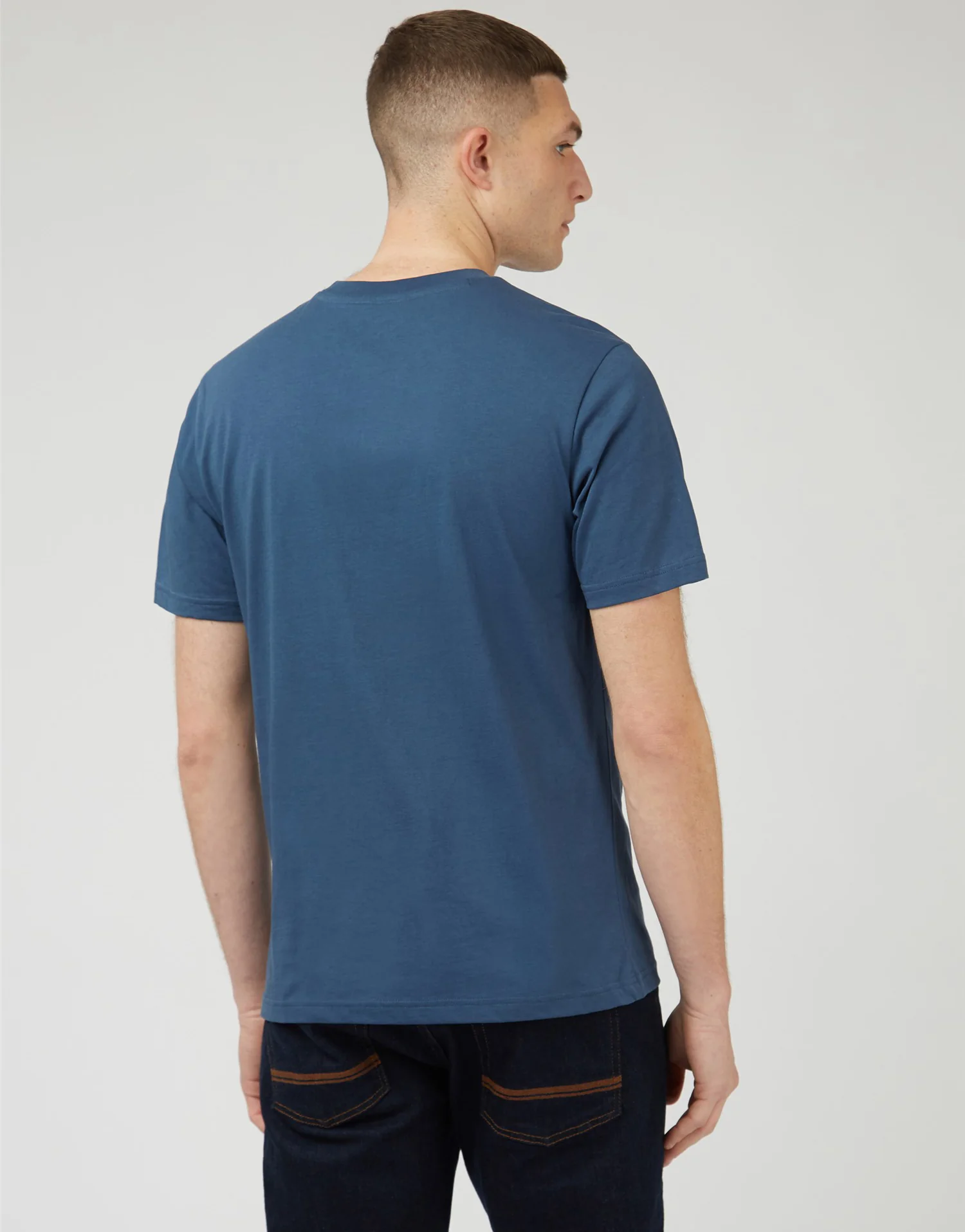 Ben Sherman Broadcasting Power Blue Denim T-Shirt - Image 3