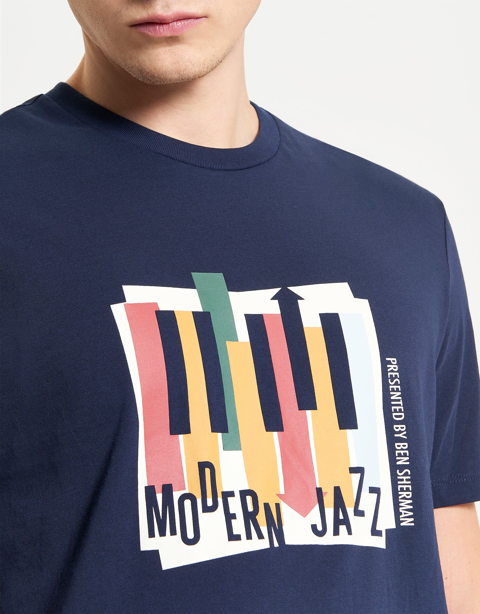 Ben Sherman Modern Jazz Dark Navy T-Shirt - Image 2