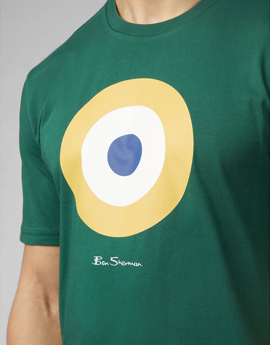 Ben Sherman Signature Target Green T-Shirt - Image 2