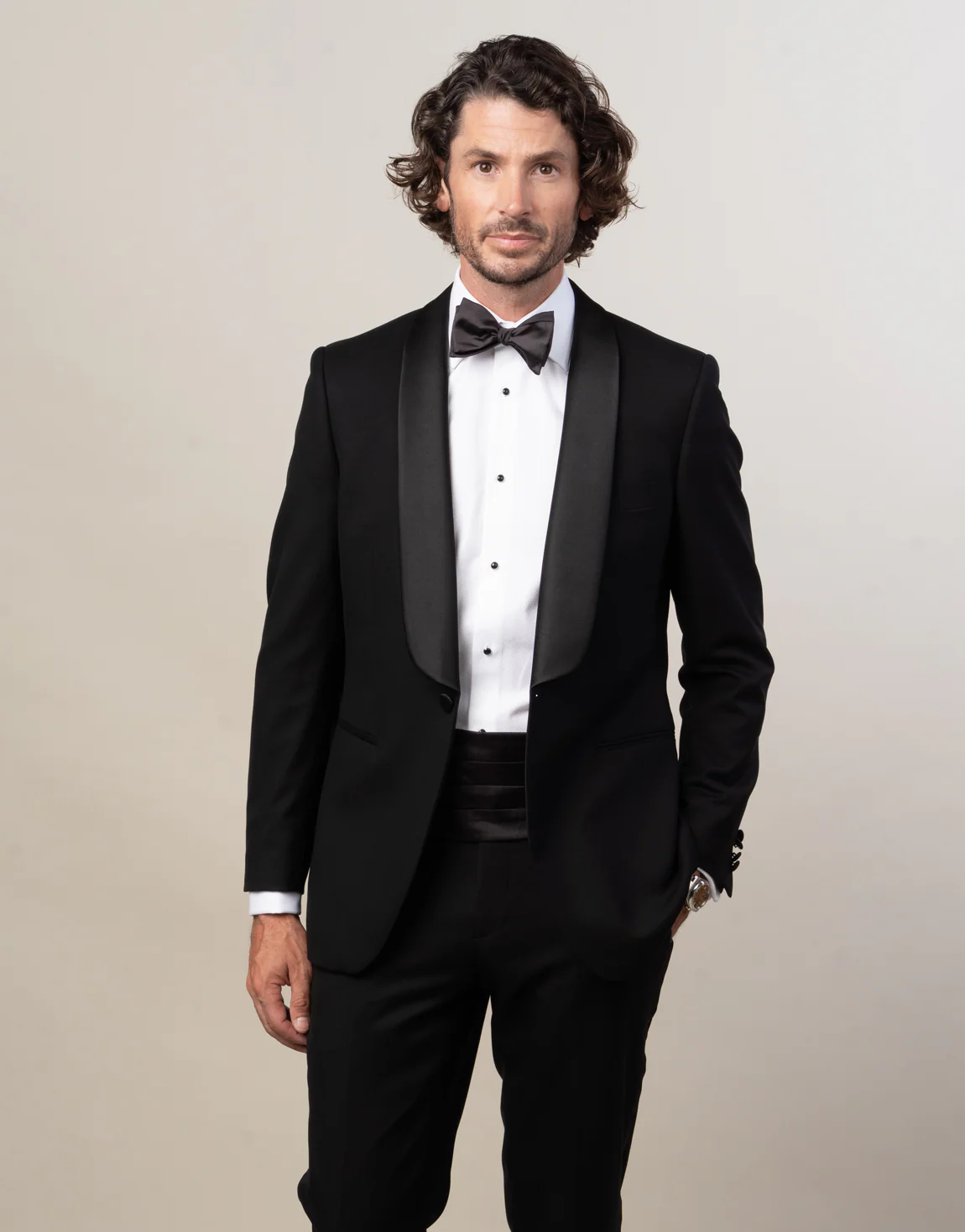 Black Self-Tie Bow Tie - Image 6