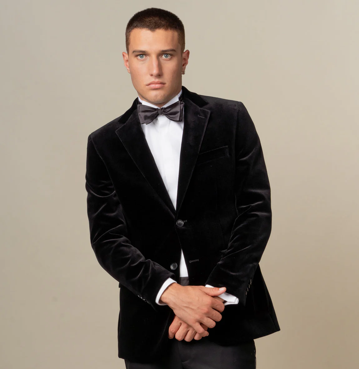 Cooper Black Velvet Blazer - Image 3