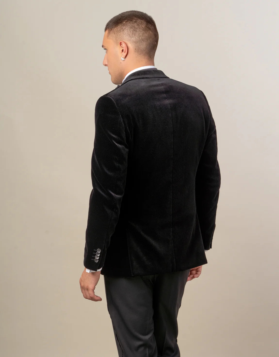 Cooper Black Velvet Blazer - Image 4