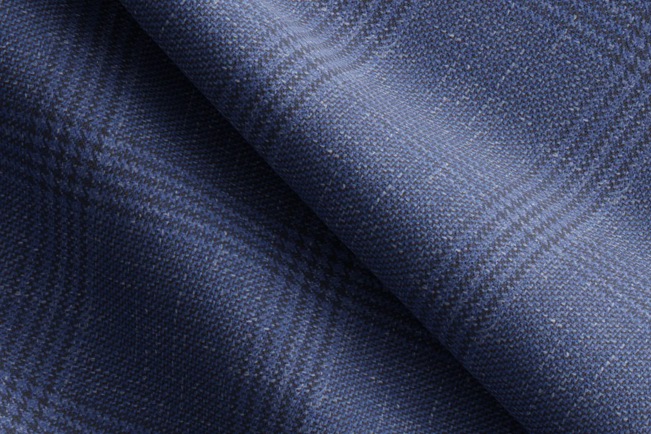 Made to Measure Blue Glen Check Blazer