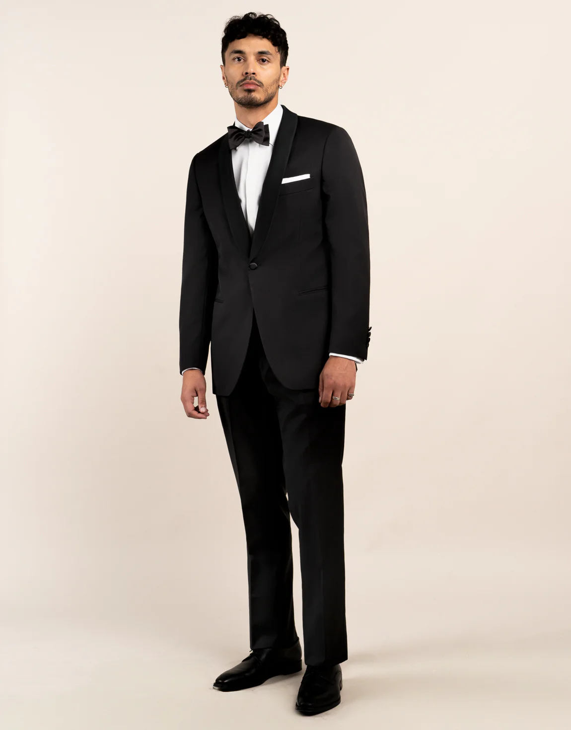 Hire Bogart Black Dinner Suit Jacket - Image 4