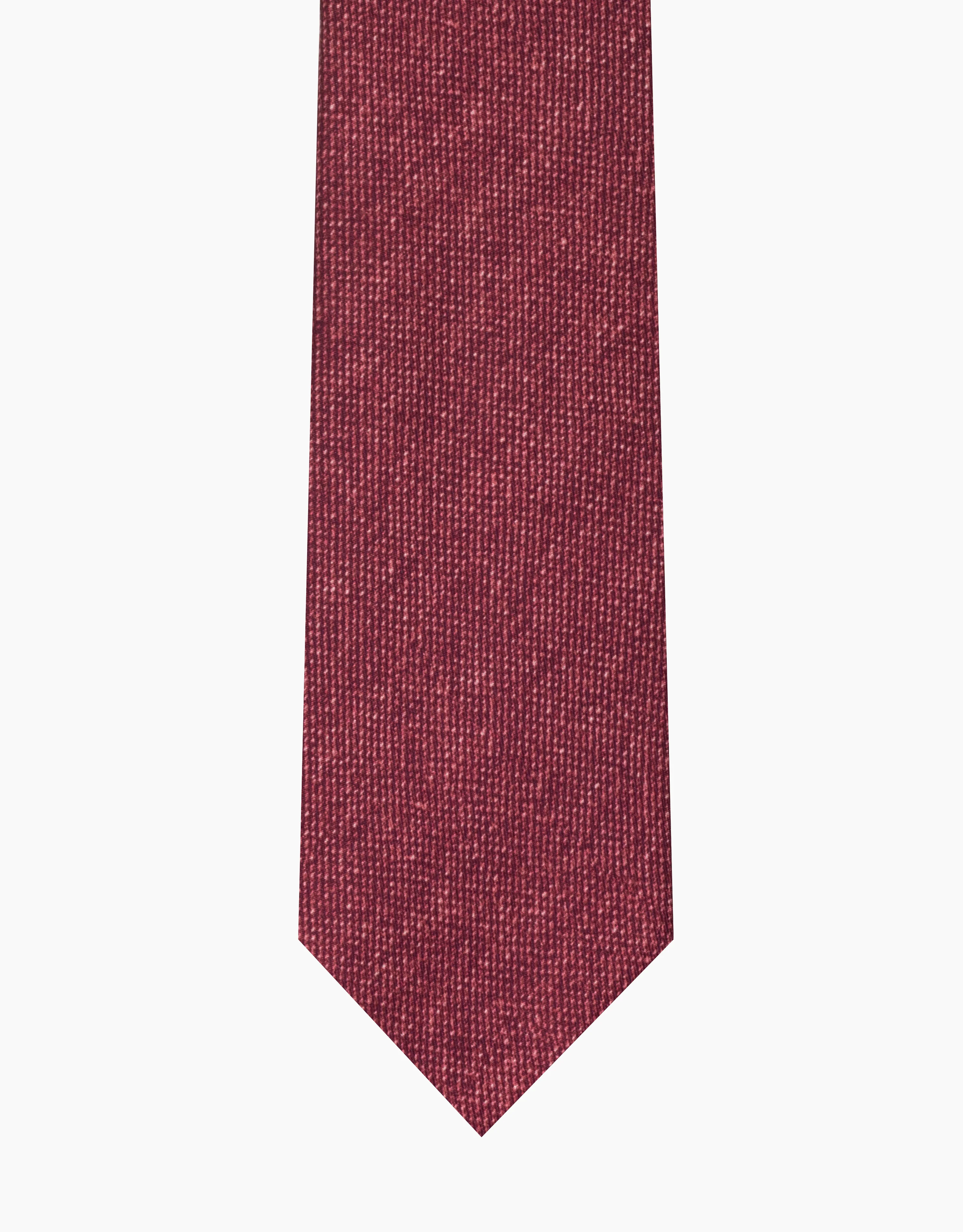 Brick Red Twill Italian Silk Tie - Image 3