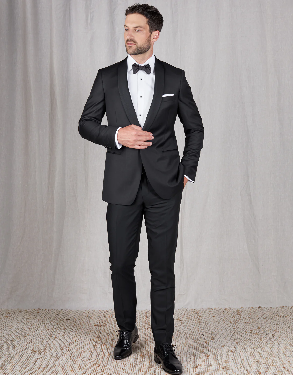 Bryan Black Tuxedo Dinner Jacket - Image 3