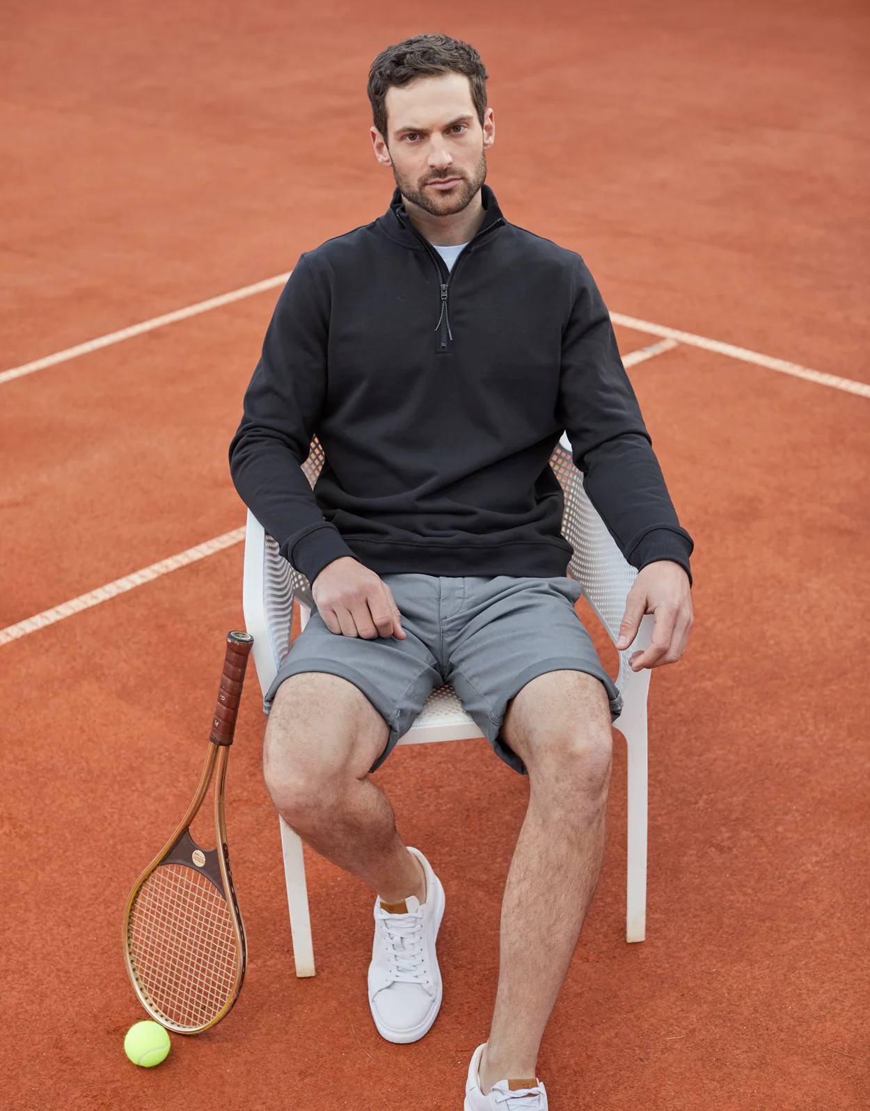 Champ Navy 1/4 Zip Sweater - Image 2