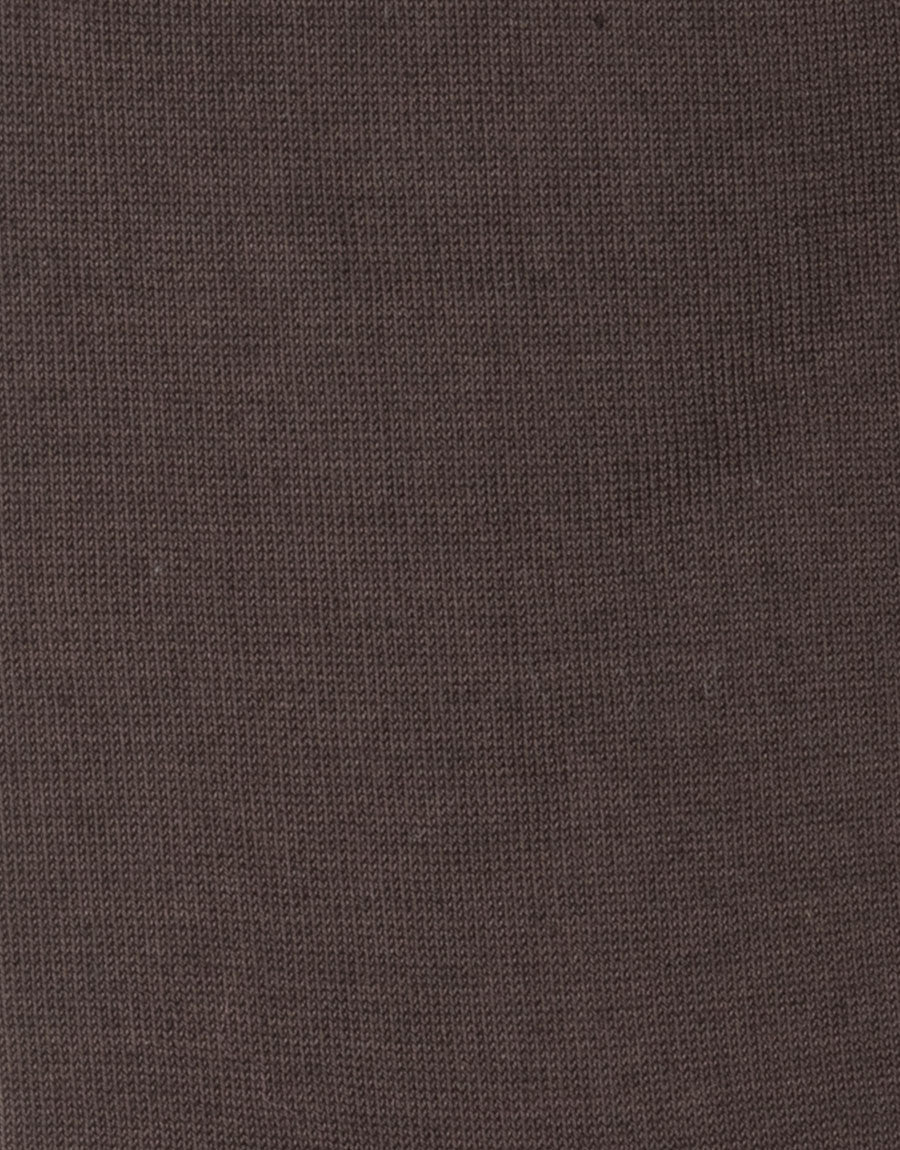Chocolate Brown Plain Socks - Image 2