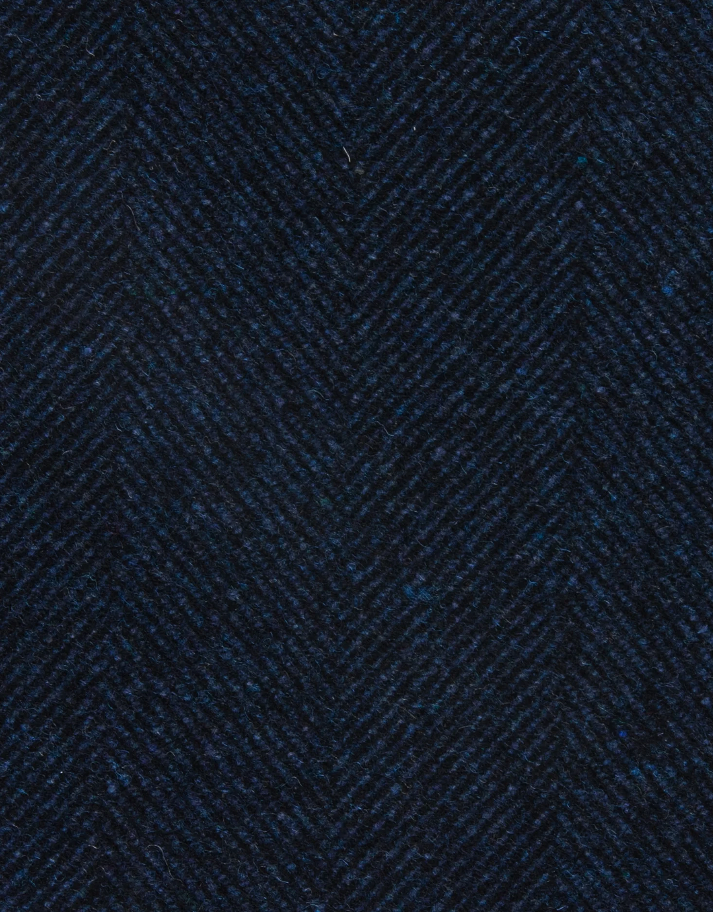 Compton Navy Herringbone Overcoat - Image 6