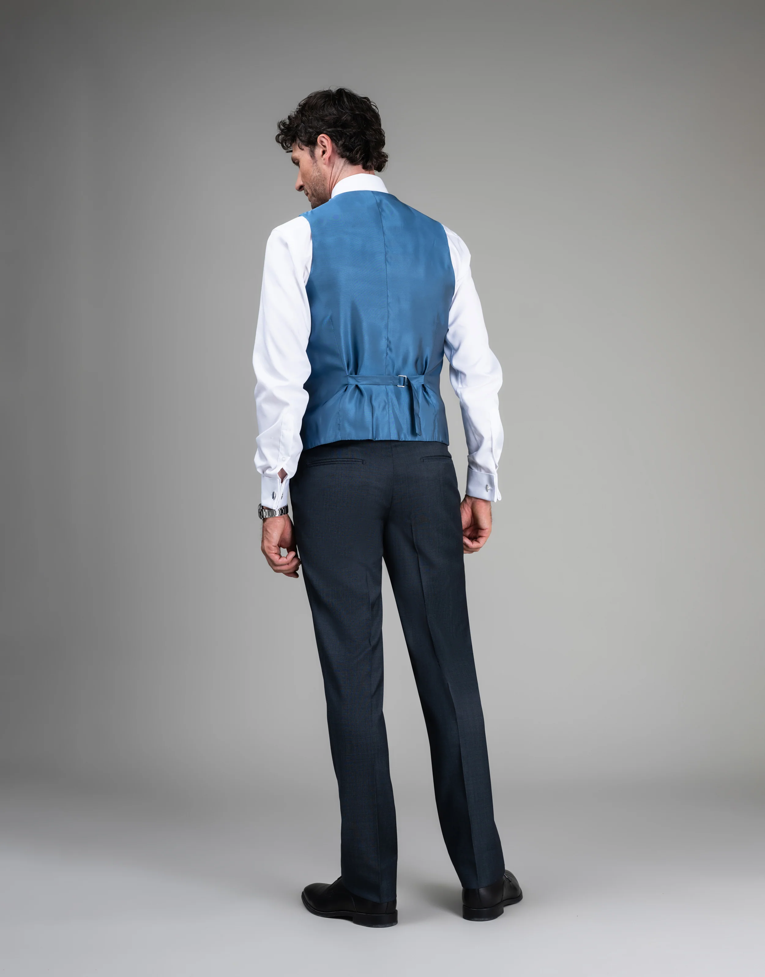 Cooper Steel Blue Nailhead Suit - Image 8