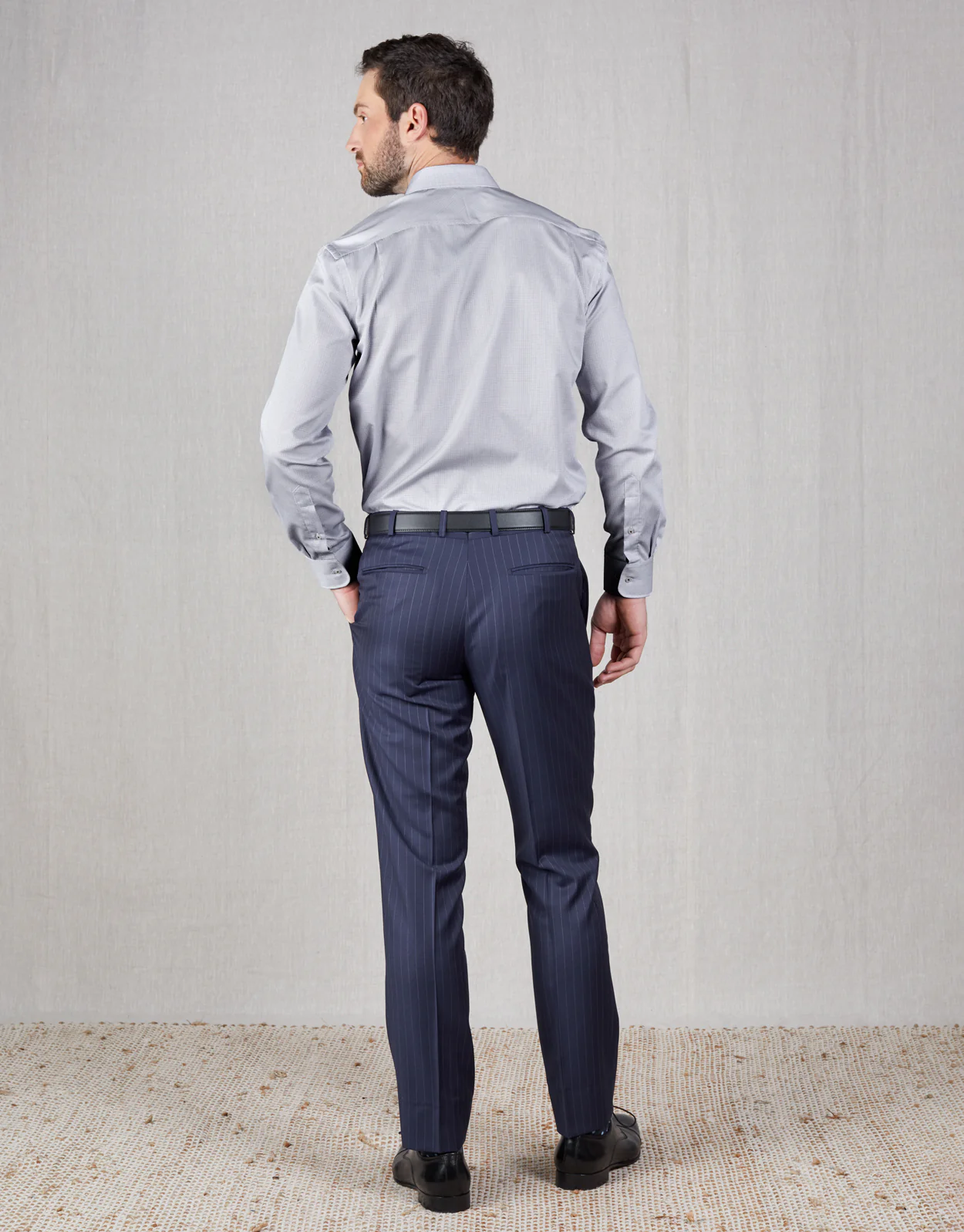 Cooper Navy Stripe Two Piece Suit - Image 6