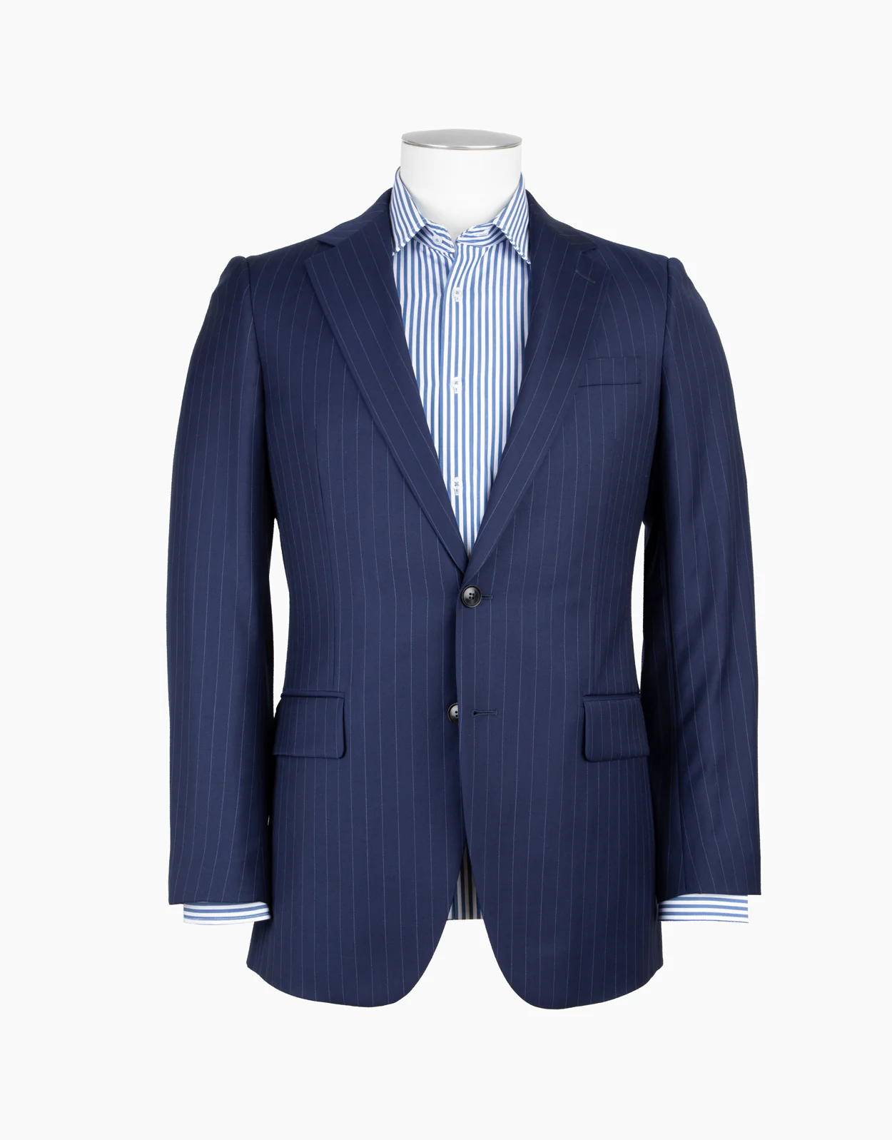 Cooper Navy Stripe Two Piece Suit - Image 7