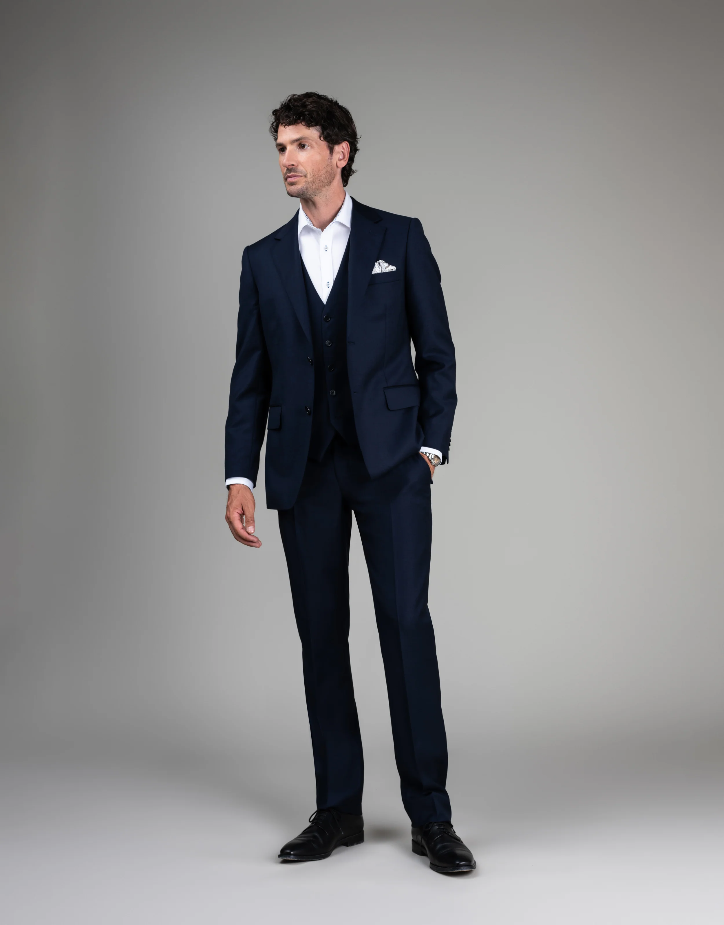 Cooper Navy Suit Jacket - Image 4