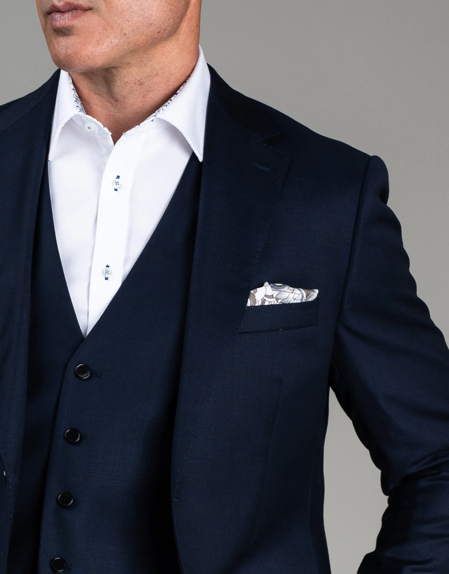 Cooper Navy Suit Jacket - Image 5
