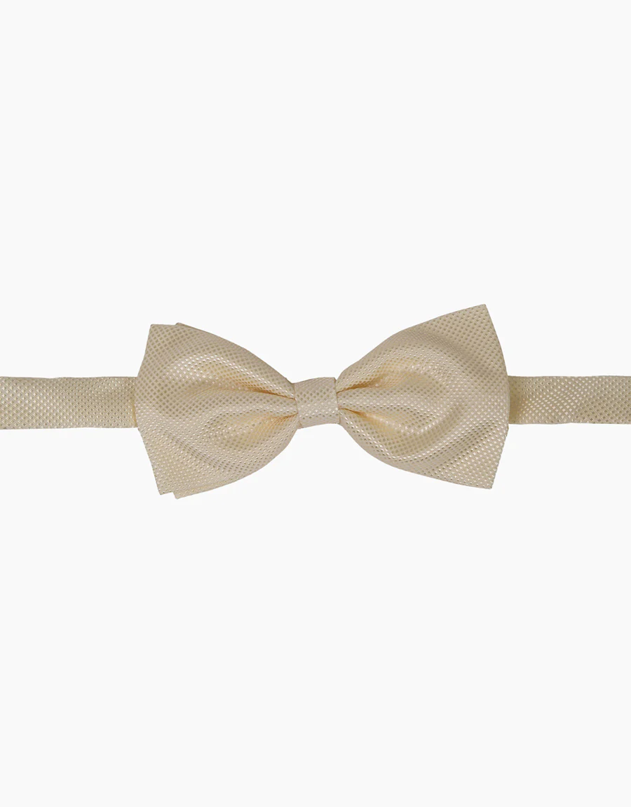Hire Cream Texture Bow Tie