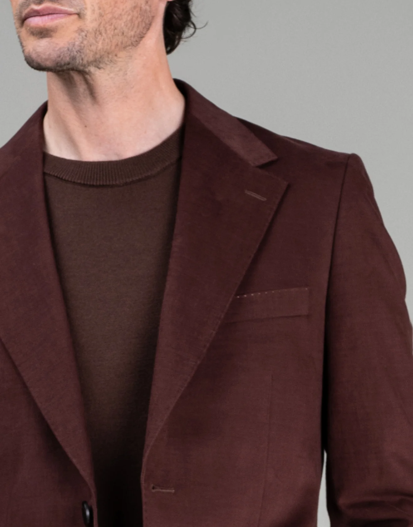 Cyprus Maroon Cotton-Cashmere Blazer - Image 5