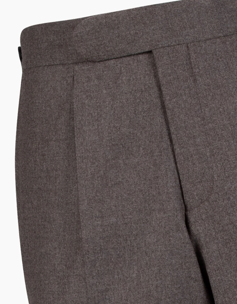 Evans Taupe Grey Flannel Trouser - Image 6