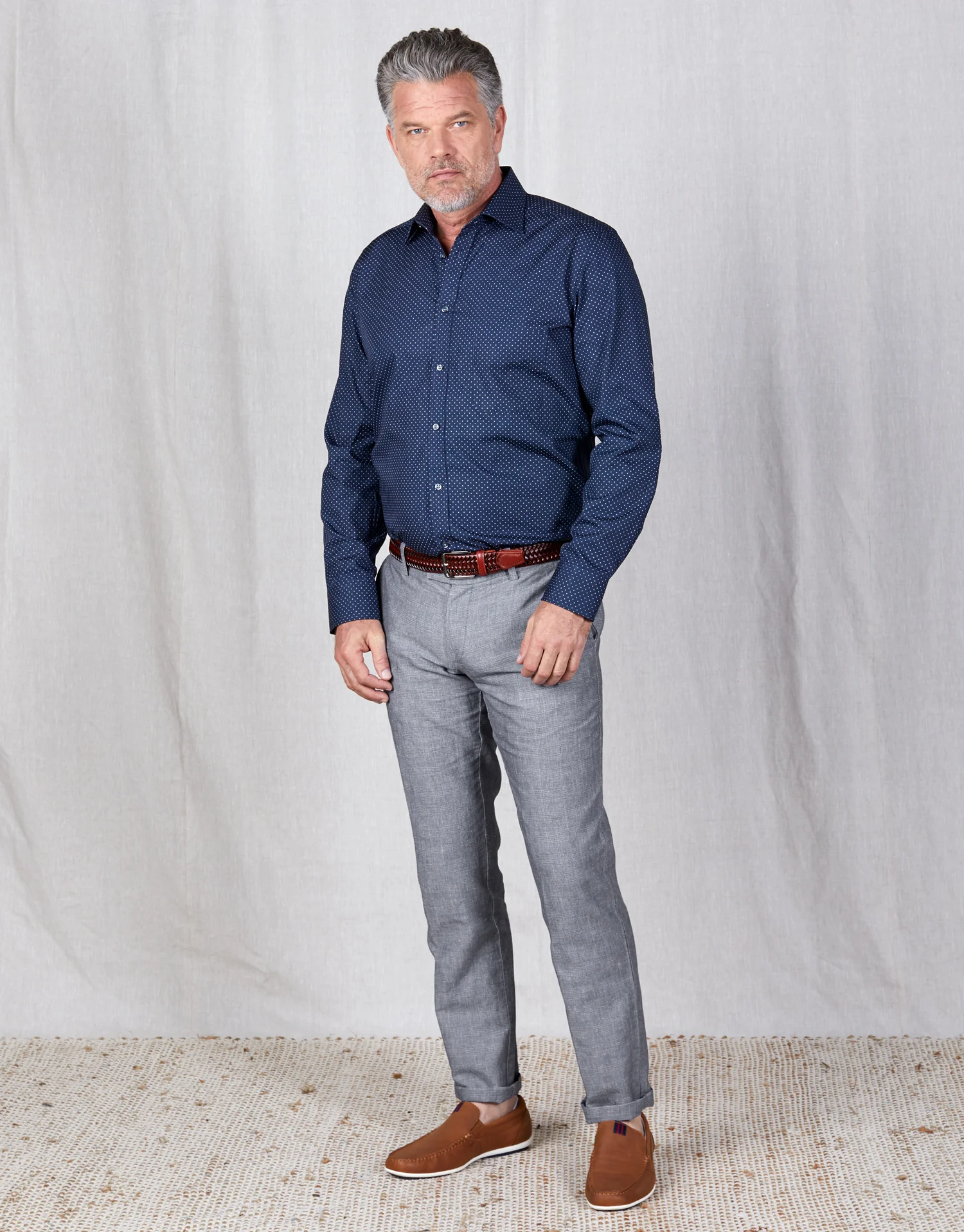 Enz Indigo Check Trouser - Image 4