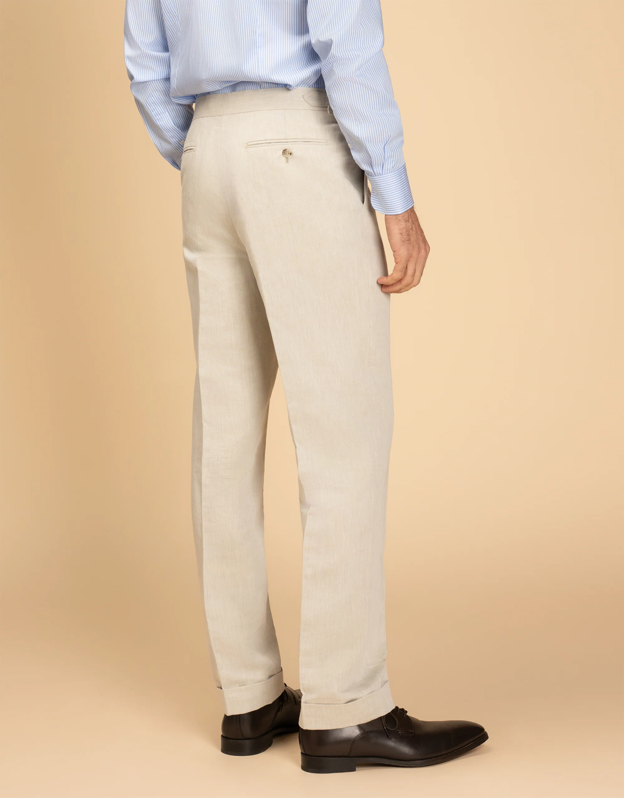 Evans Beige Linen-Cotton Trouser - Image 3