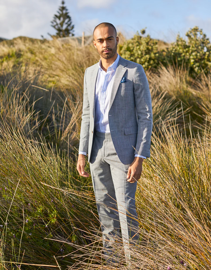 Evans Light Grey Dogstooth Trouser - Image 3