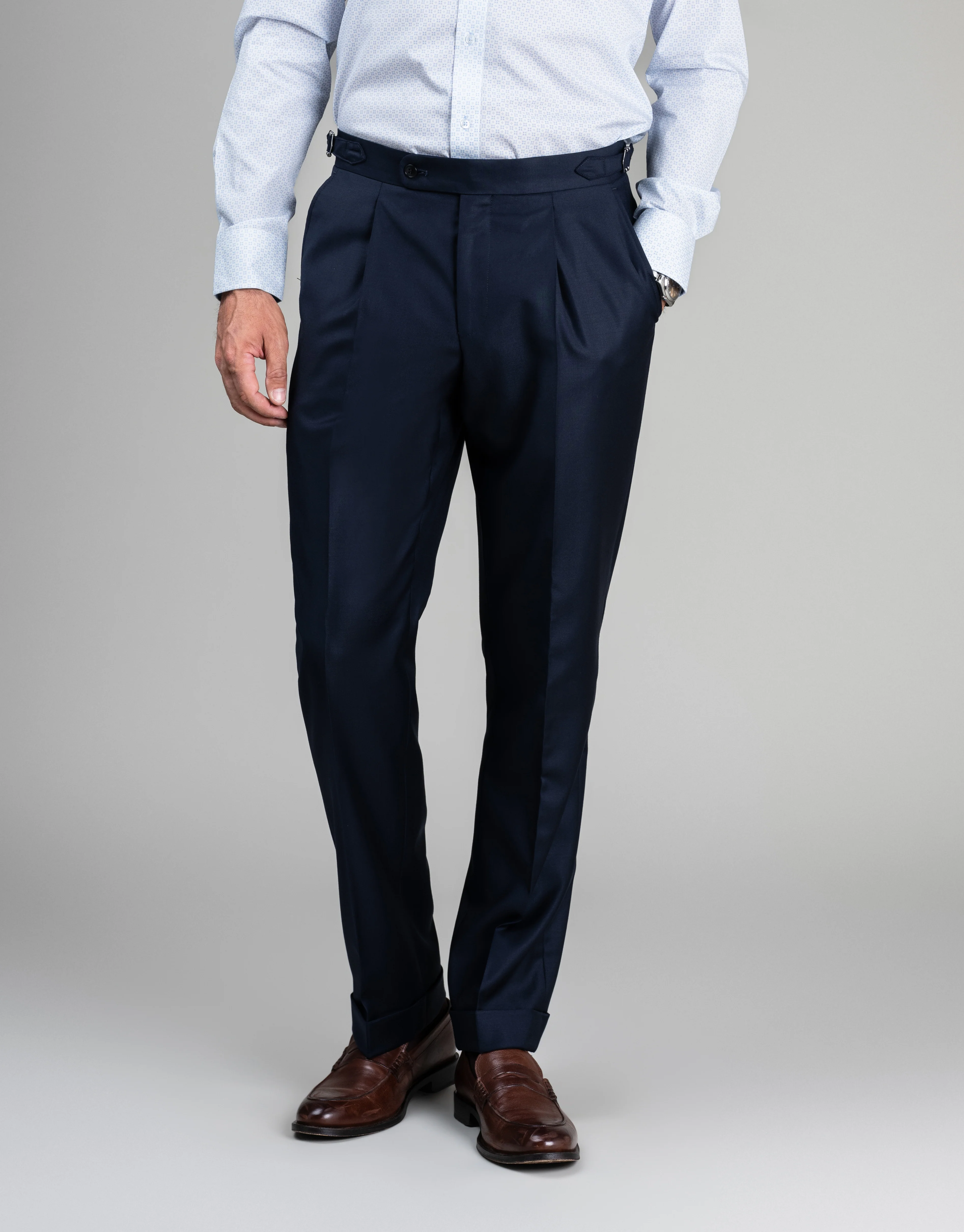 Evans Navy Twill Trouser
