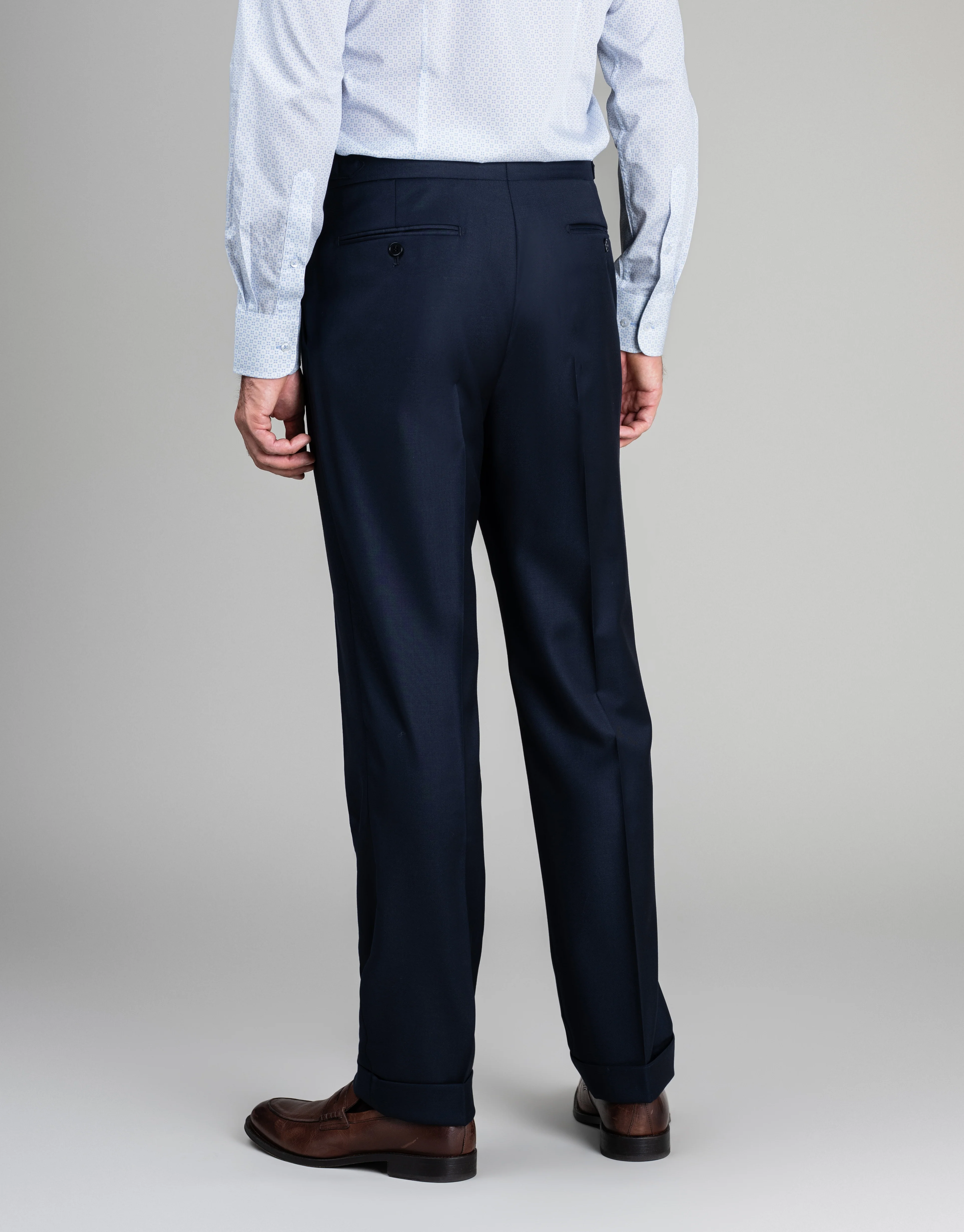 Evans Navy Twill Trouser - Image 3