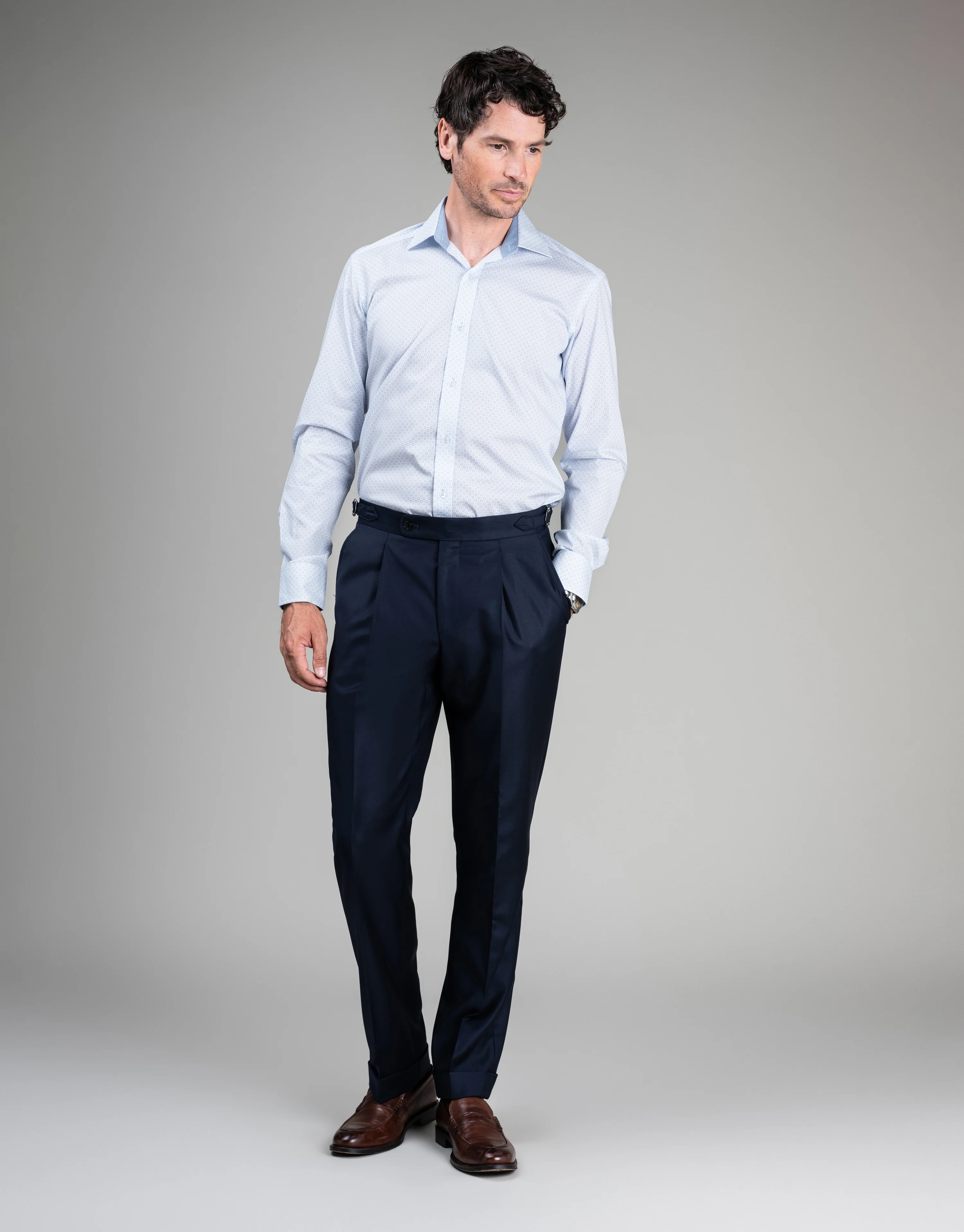 Evans Navy Twill Trouser - Image 4
