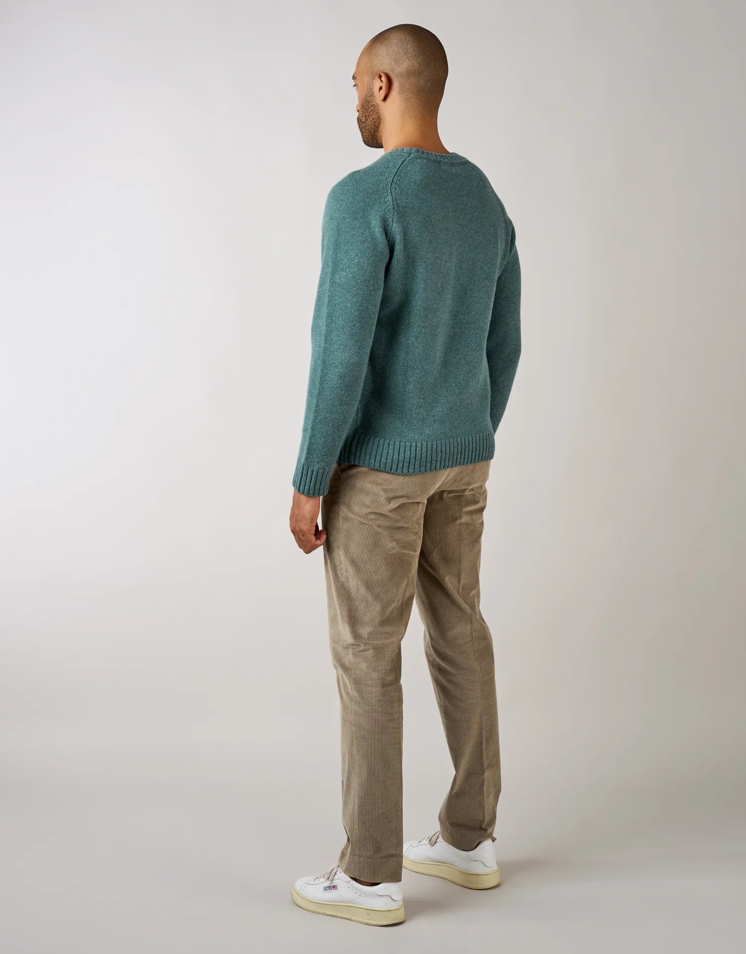 Gambino Beige Stretch Corduroy Trouser - Image 8