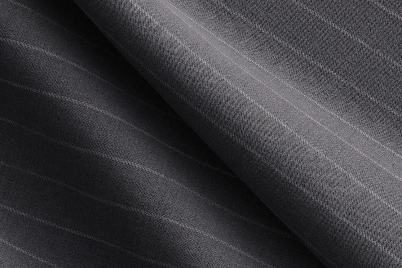 Made to Measure Grey Chalk Stripe Blazer