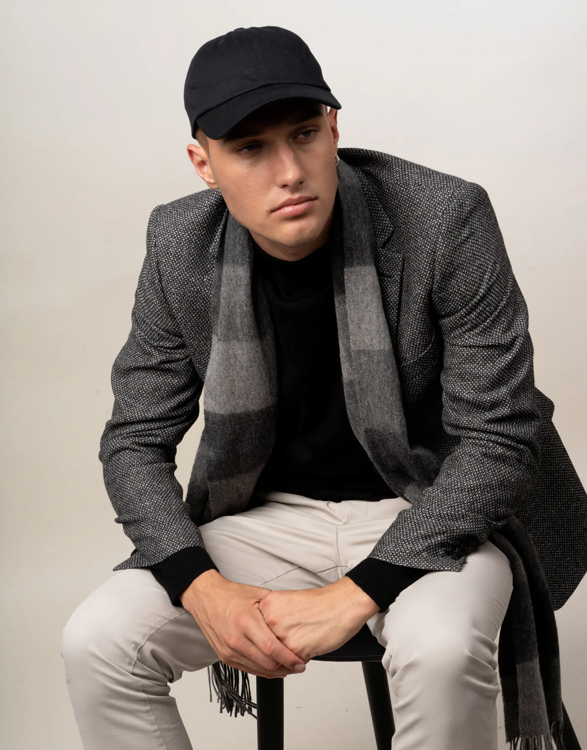 Hawker Black & White Birdseye Blazer - Image 5