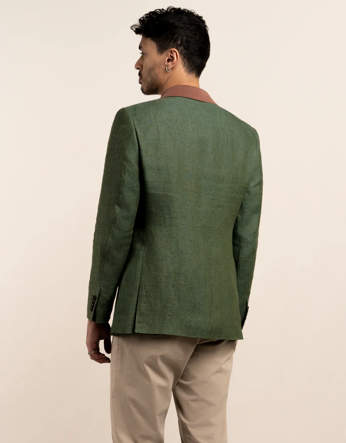Hawker Forest Green Linen Blazer - Image 5