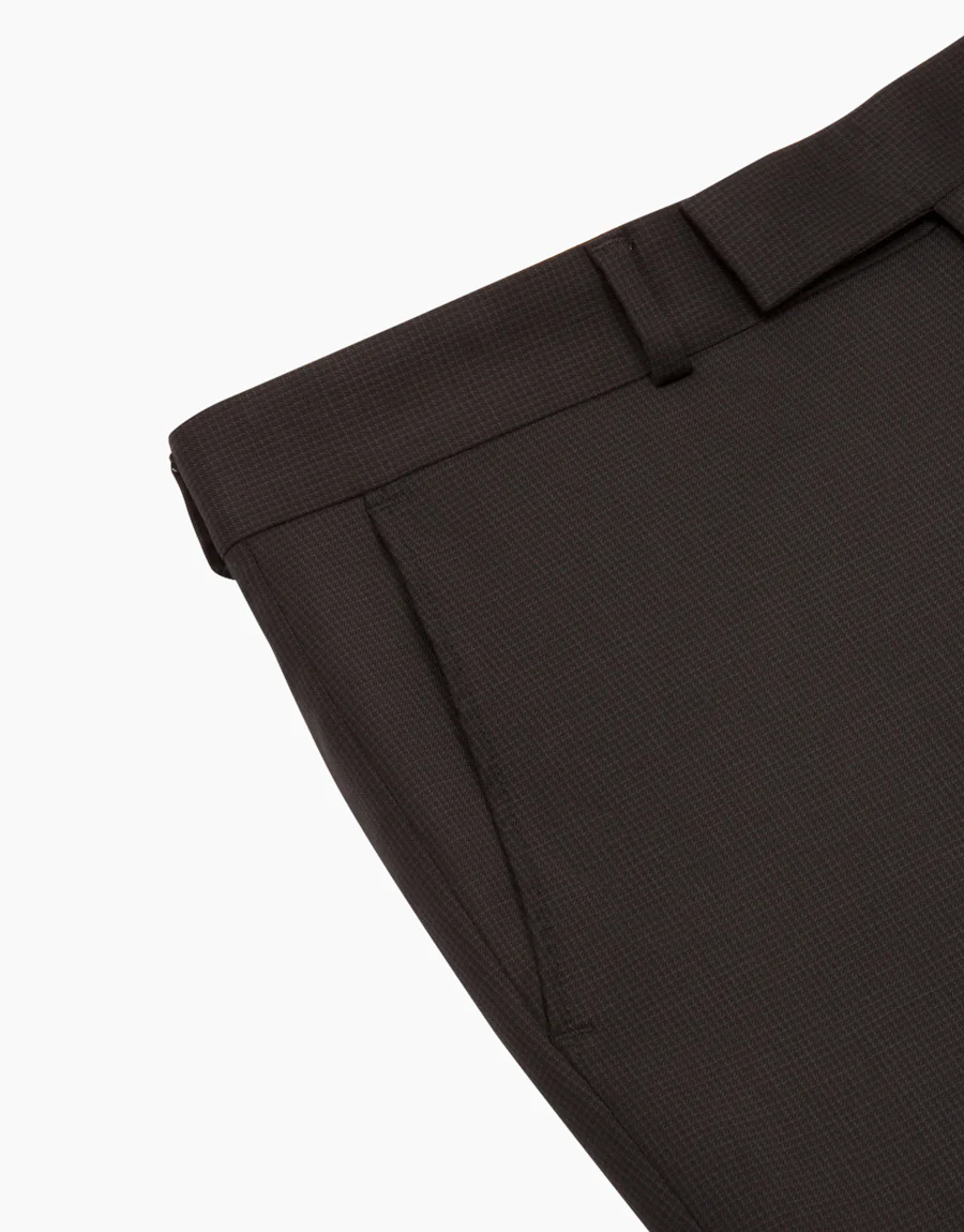 Hollywood Charcoal Microcheck Suit Trouser - Image 2