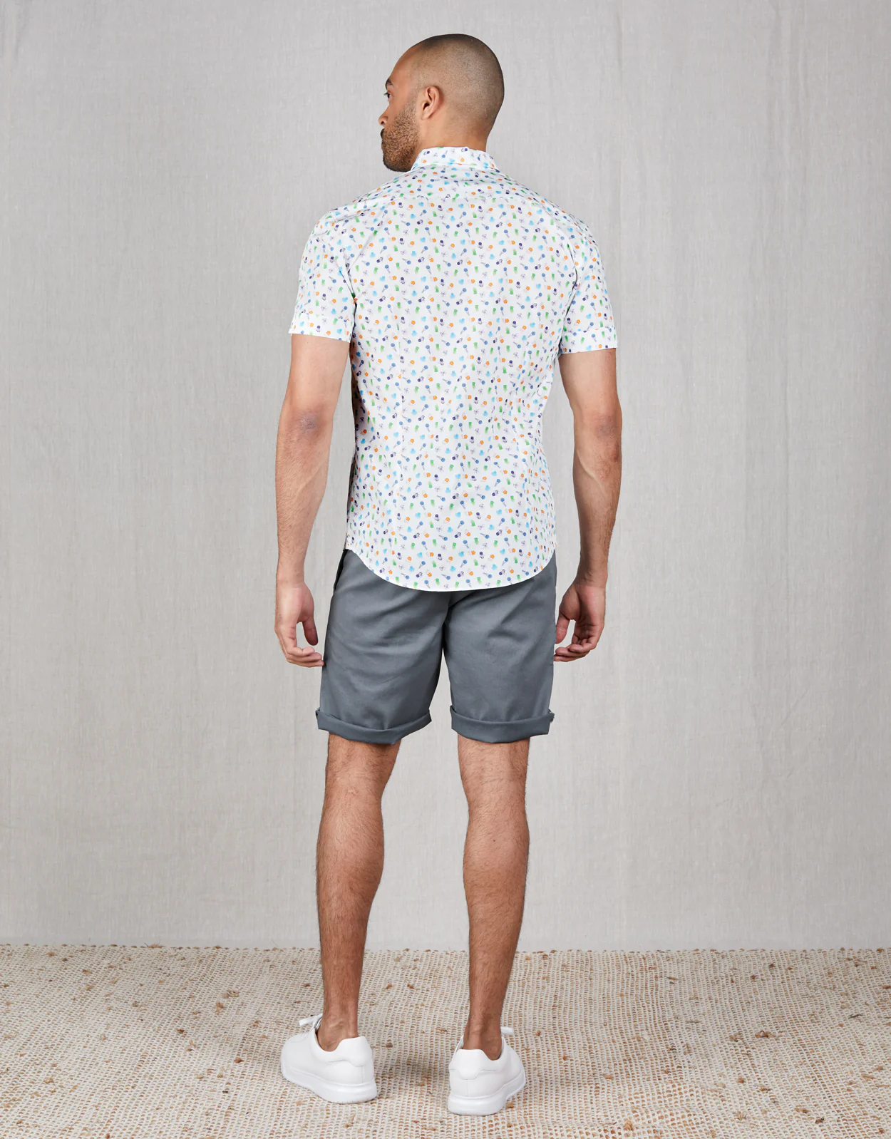 Island Light Blue Drawstring Shorts - Image 3