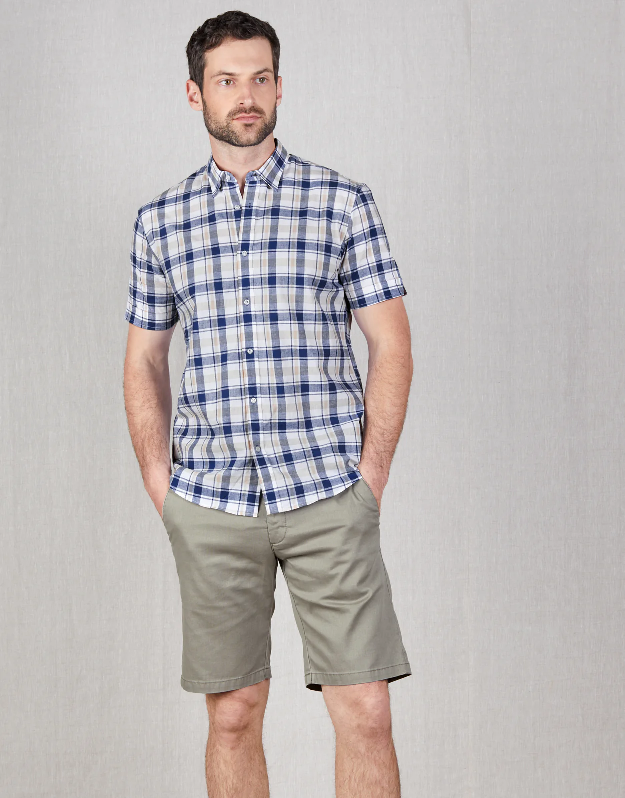 Island Textured Putty Drawstring Shorts - Image 4