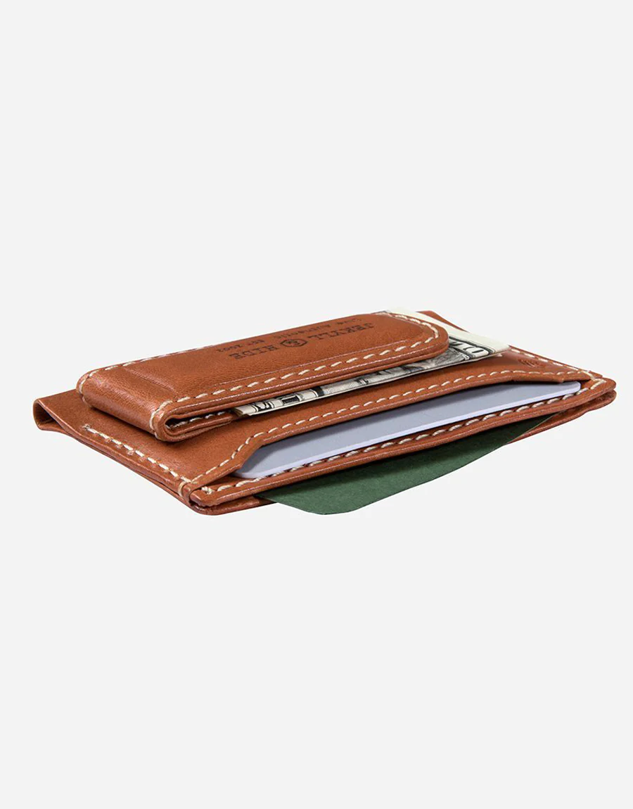 Jekyll & Hide Roma Card And Money Clip Holder Tan - Image 4
