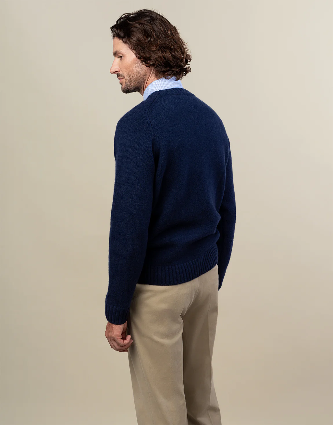 Kaiapoi Navy Shetland Sweater - Image 4