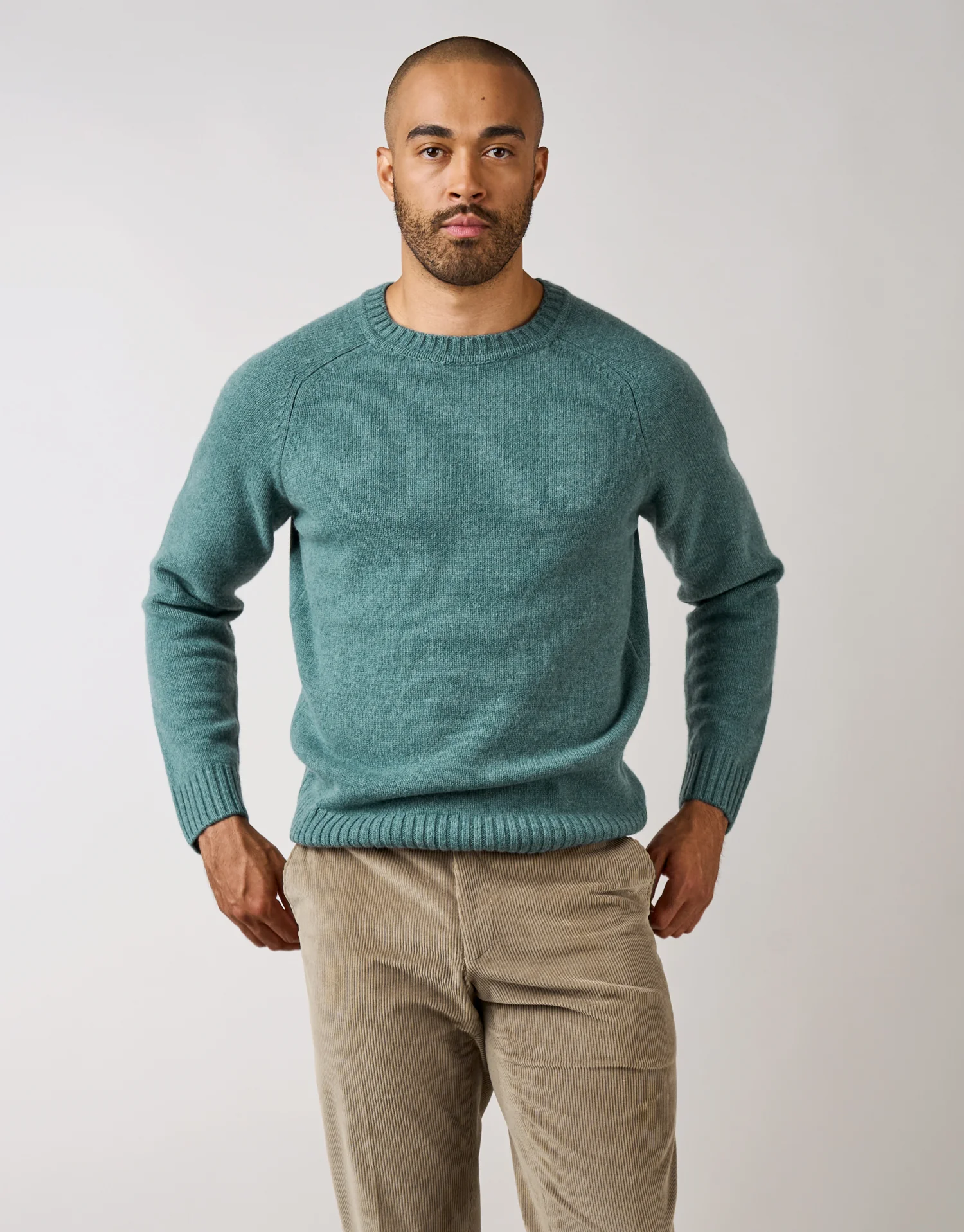 Kaiapoi Seafoam Green Shetland Sweater - Image 4