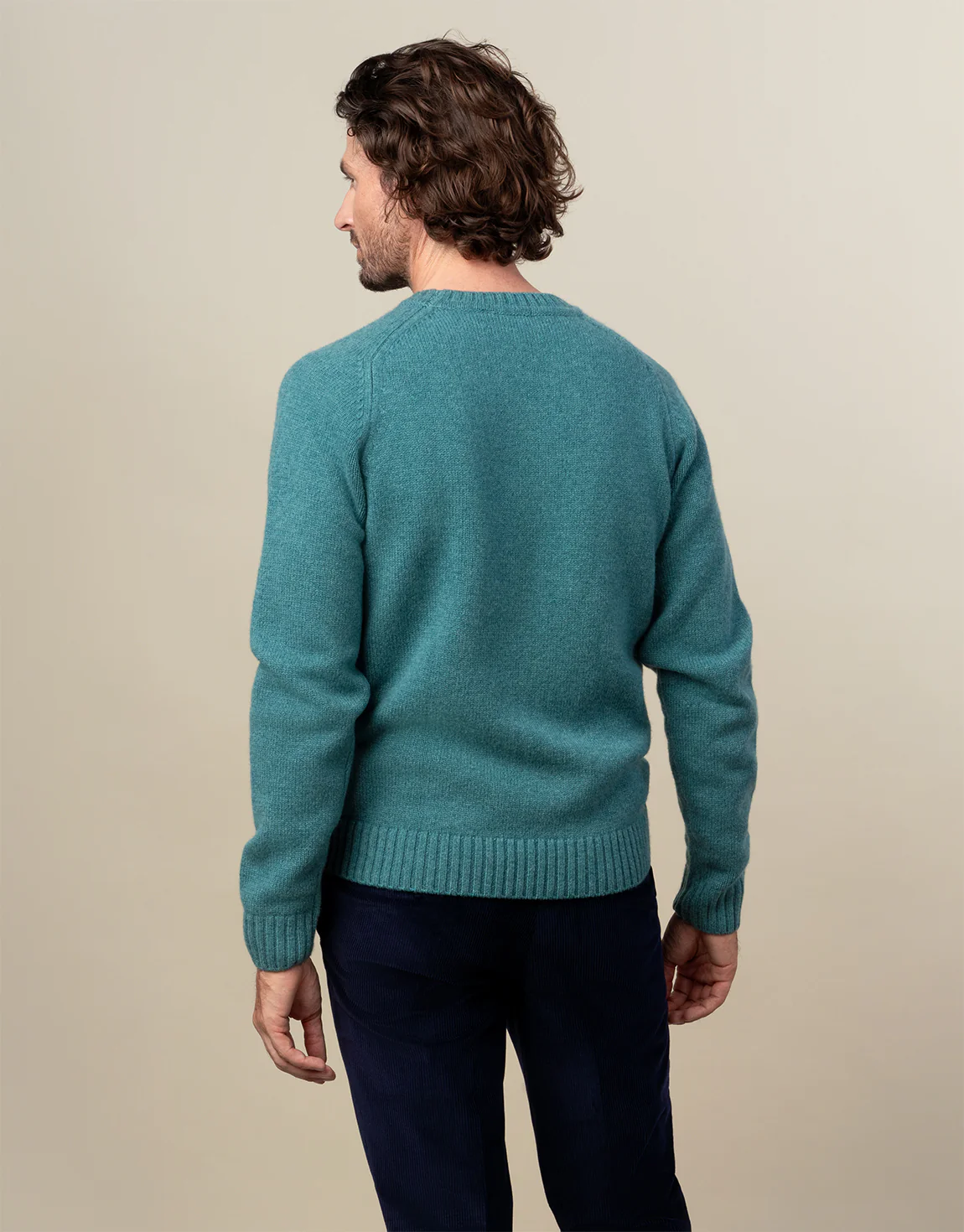 Kaiapoi Seafoam Green Shetland Sweater - Image 6