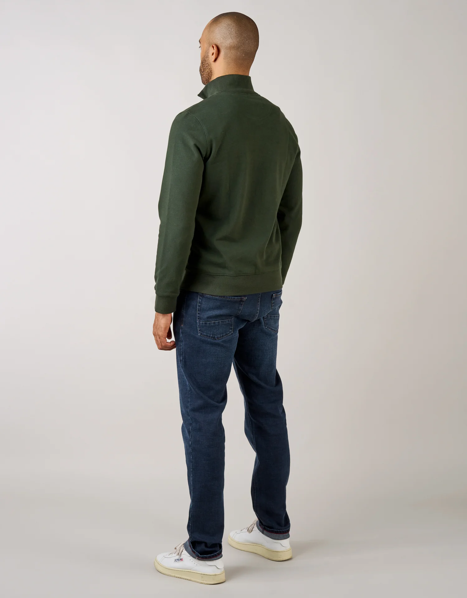 Kurt Dark Blue Washed & Faded Jeans - Image 5