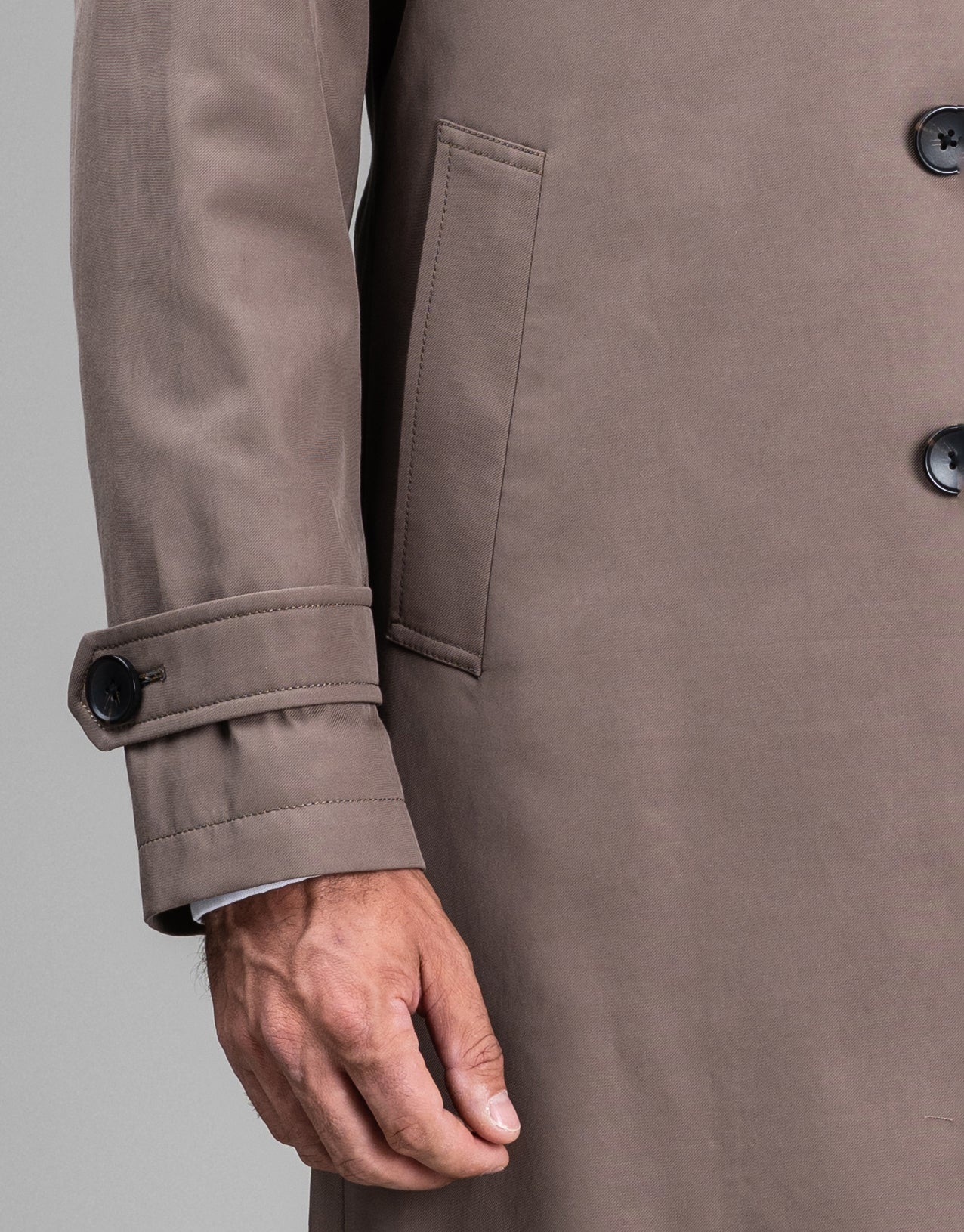 Loch Camel Brown Water Resistant Raglan Coat - Image 6