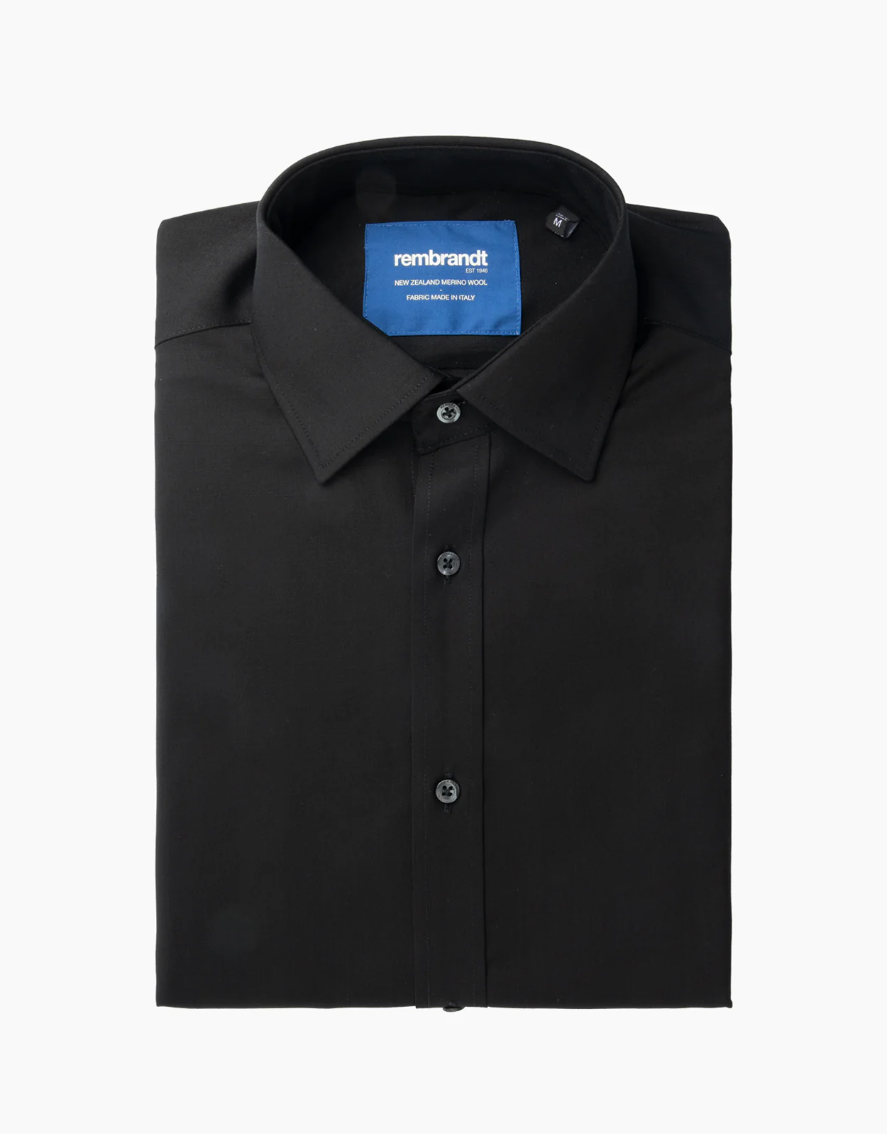 London Black Merino Wool Shirt - Image 5