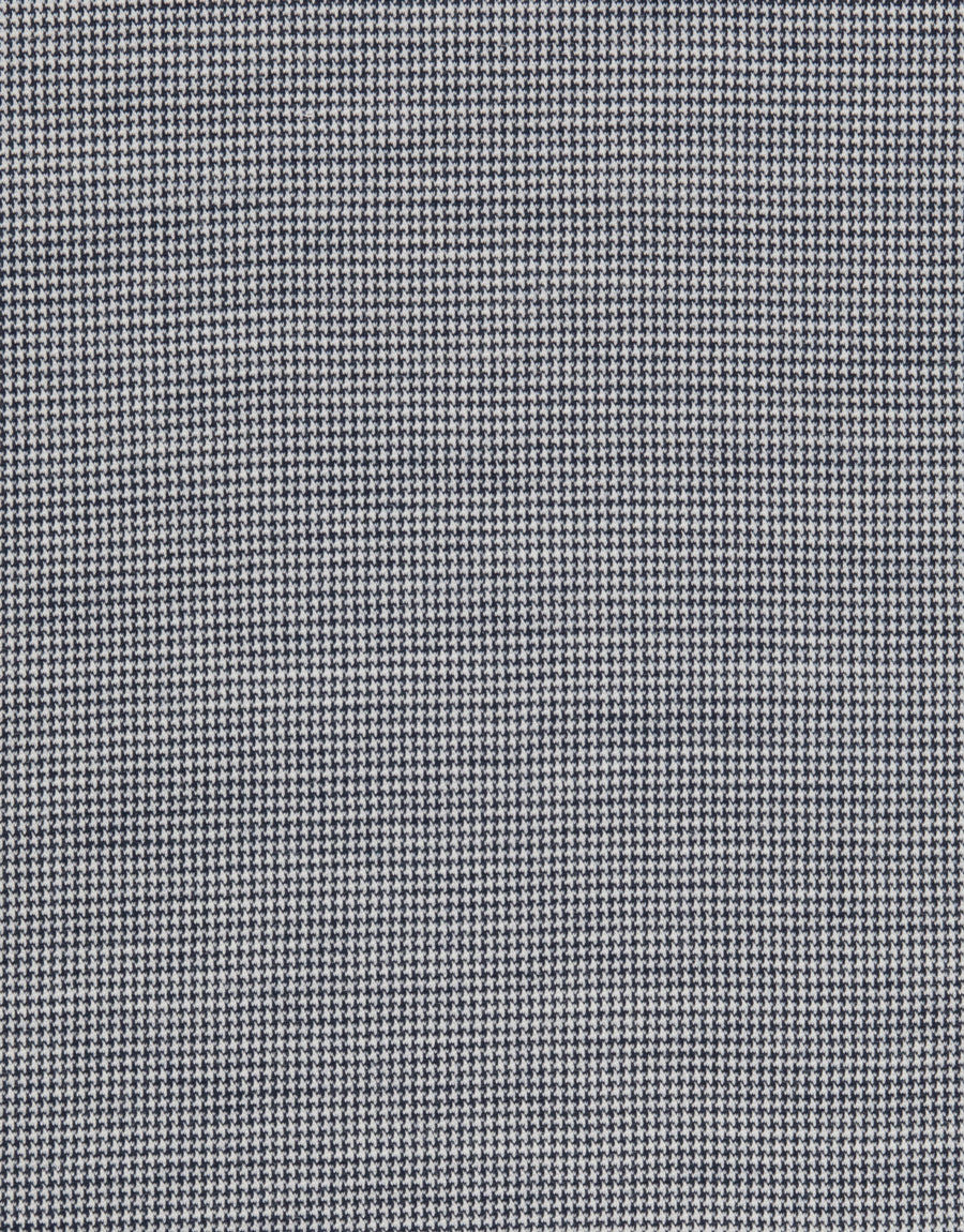 London Black & White Houndstooth Merino Shirt - Image 6