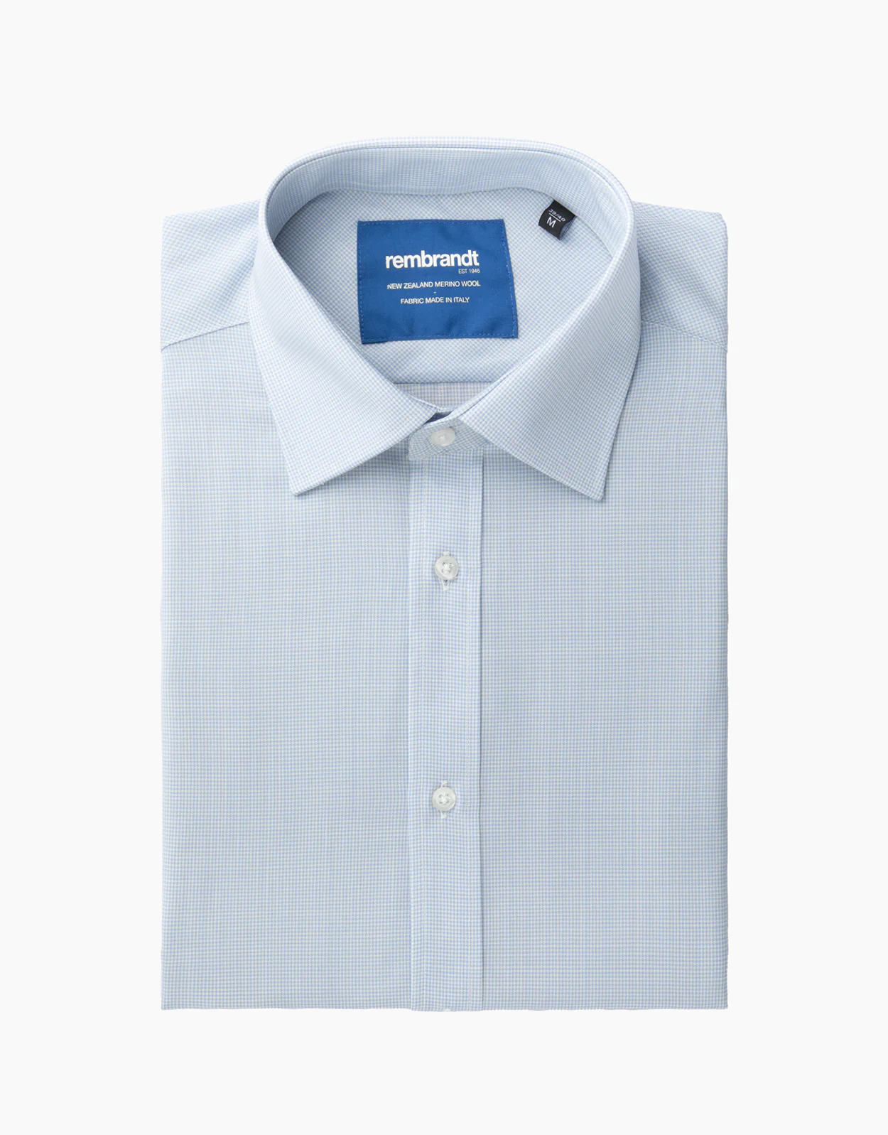 London Light Blue Merino Shirt - Image 4