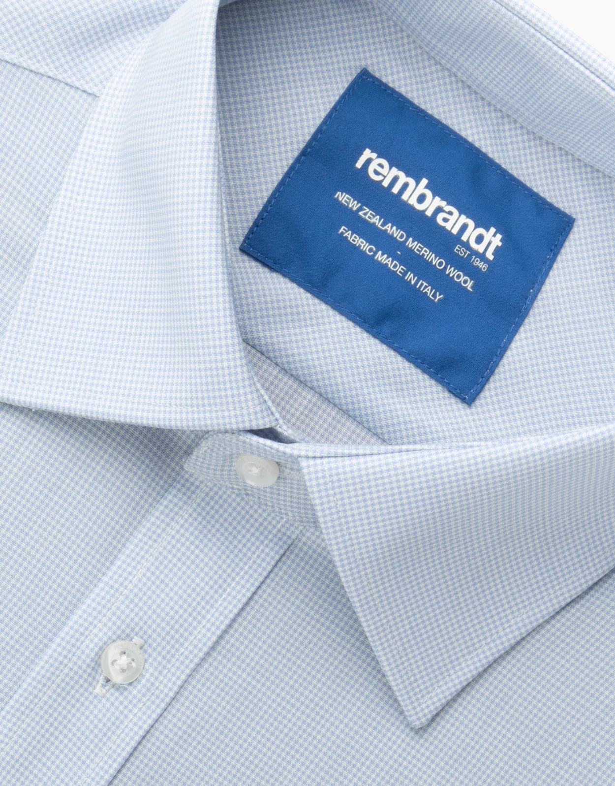 London Light Blue Merino Shirt - Image 5