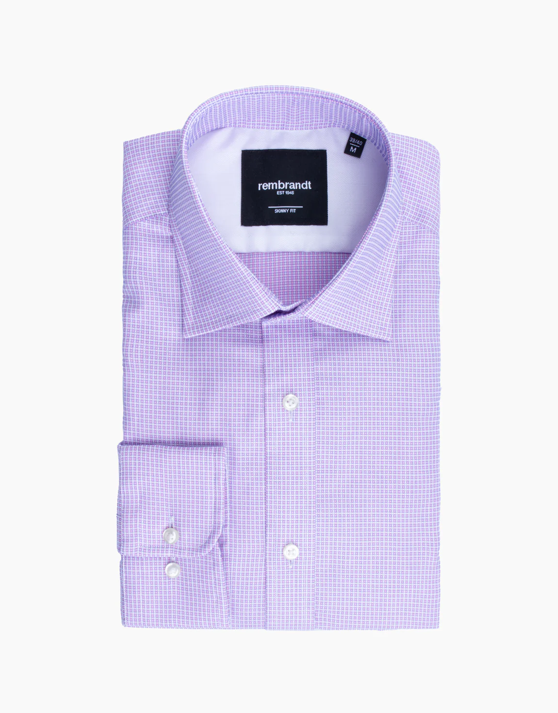 London Pink & Blue Microdesign Shirt - Image 5